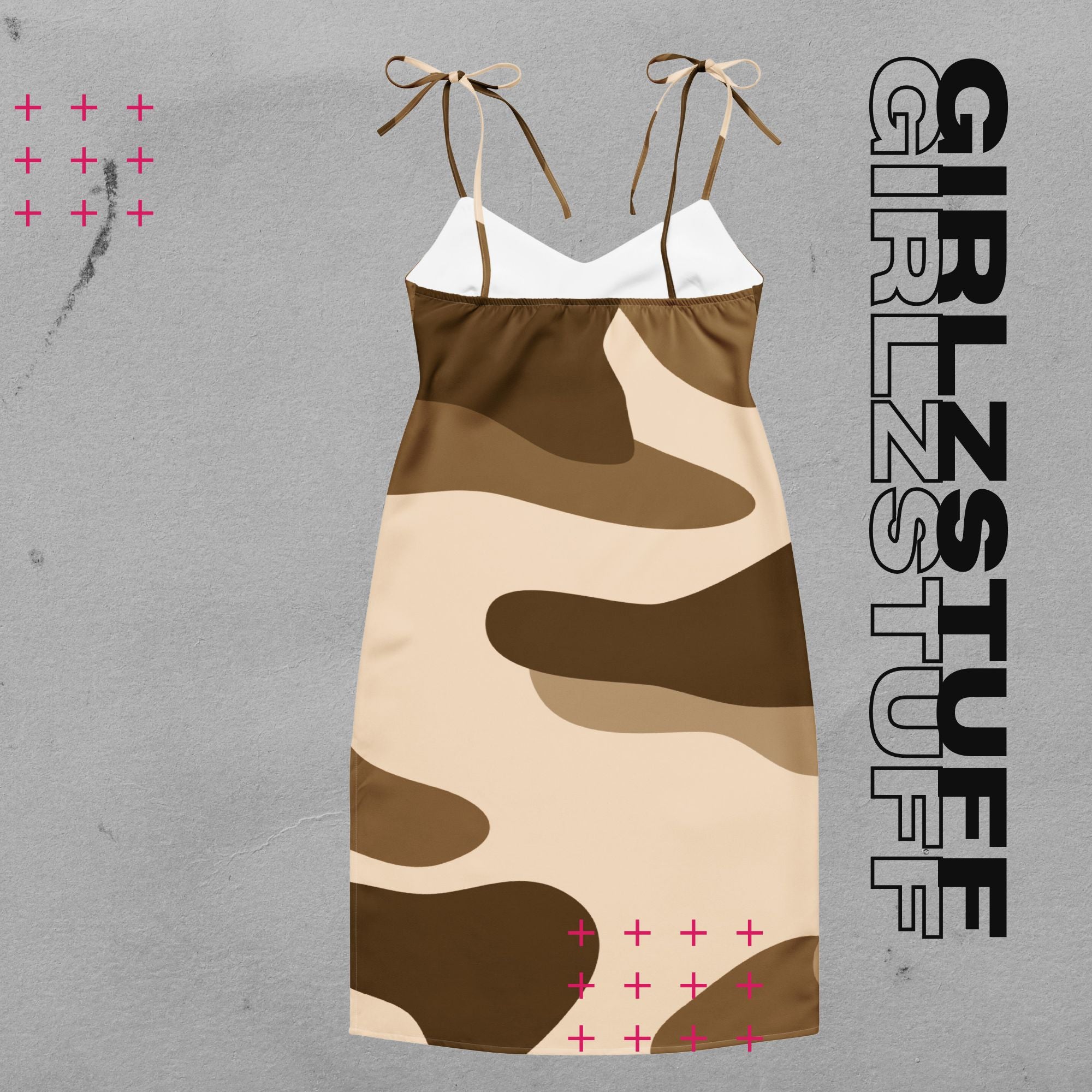 Tarn Sand Camouflage Midikleid für Girlzpower 🌿✨ Dein Sommer-Look