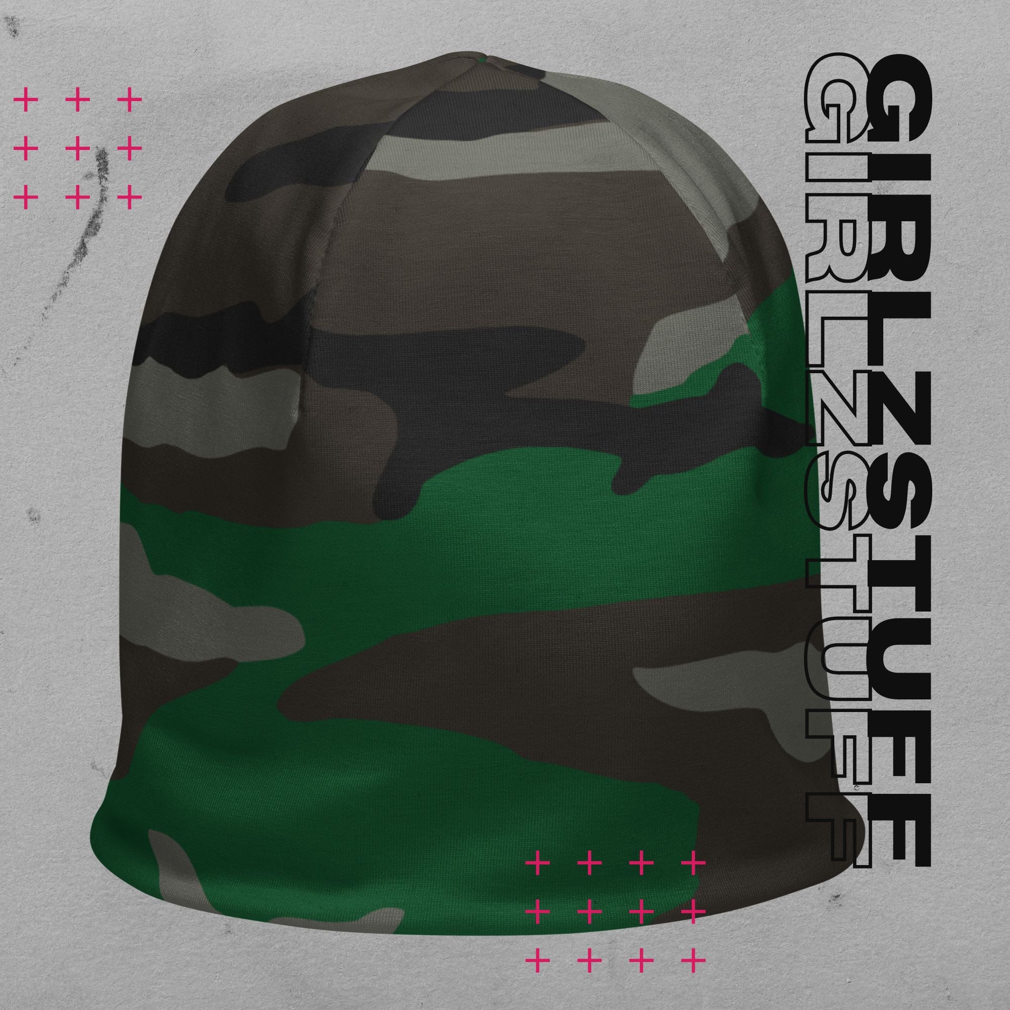 Camo Green Beanie – Warm. Weich. Wild.
