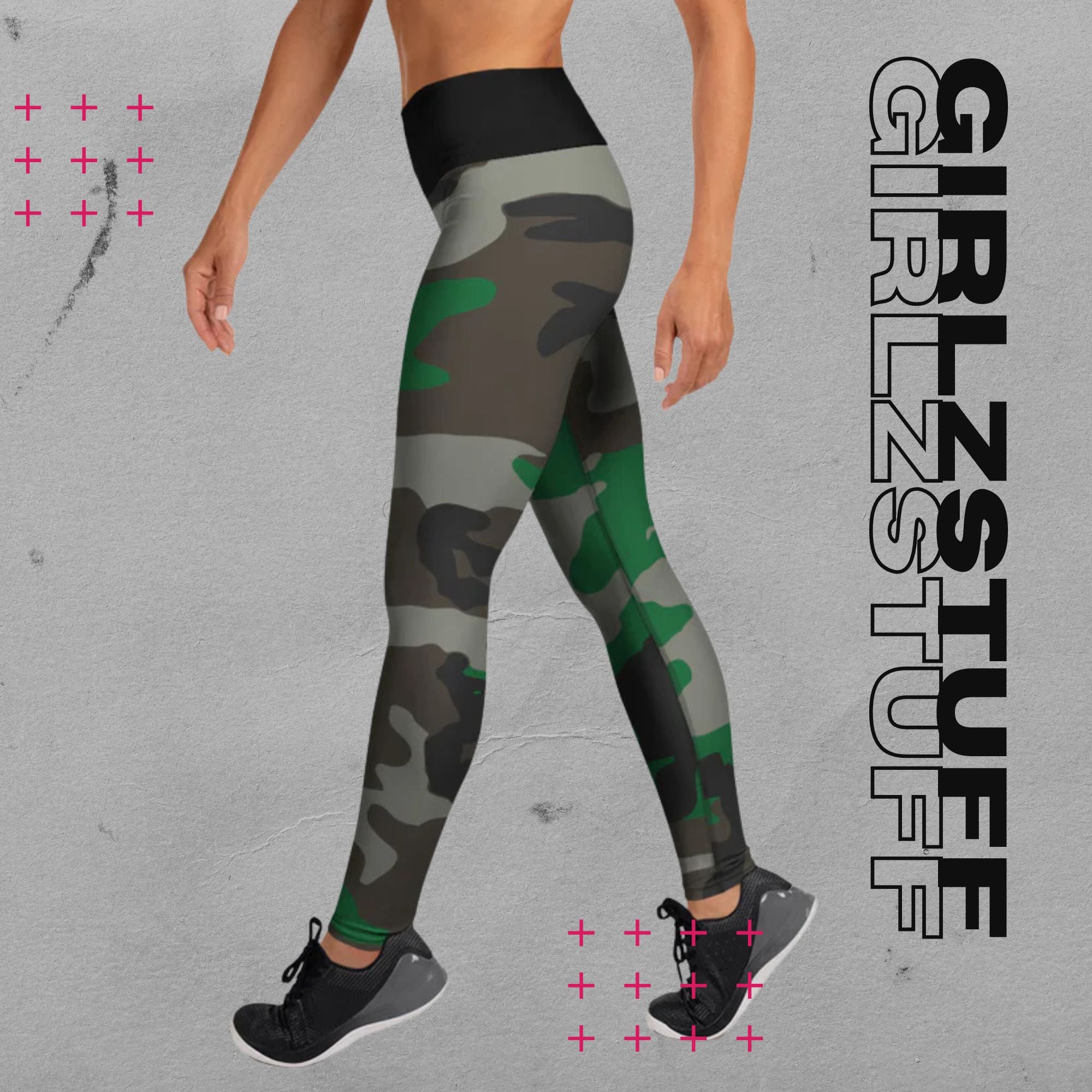 Camo Leggings in Tarn-Grün – Deine zweite Haut für Training & Alltag