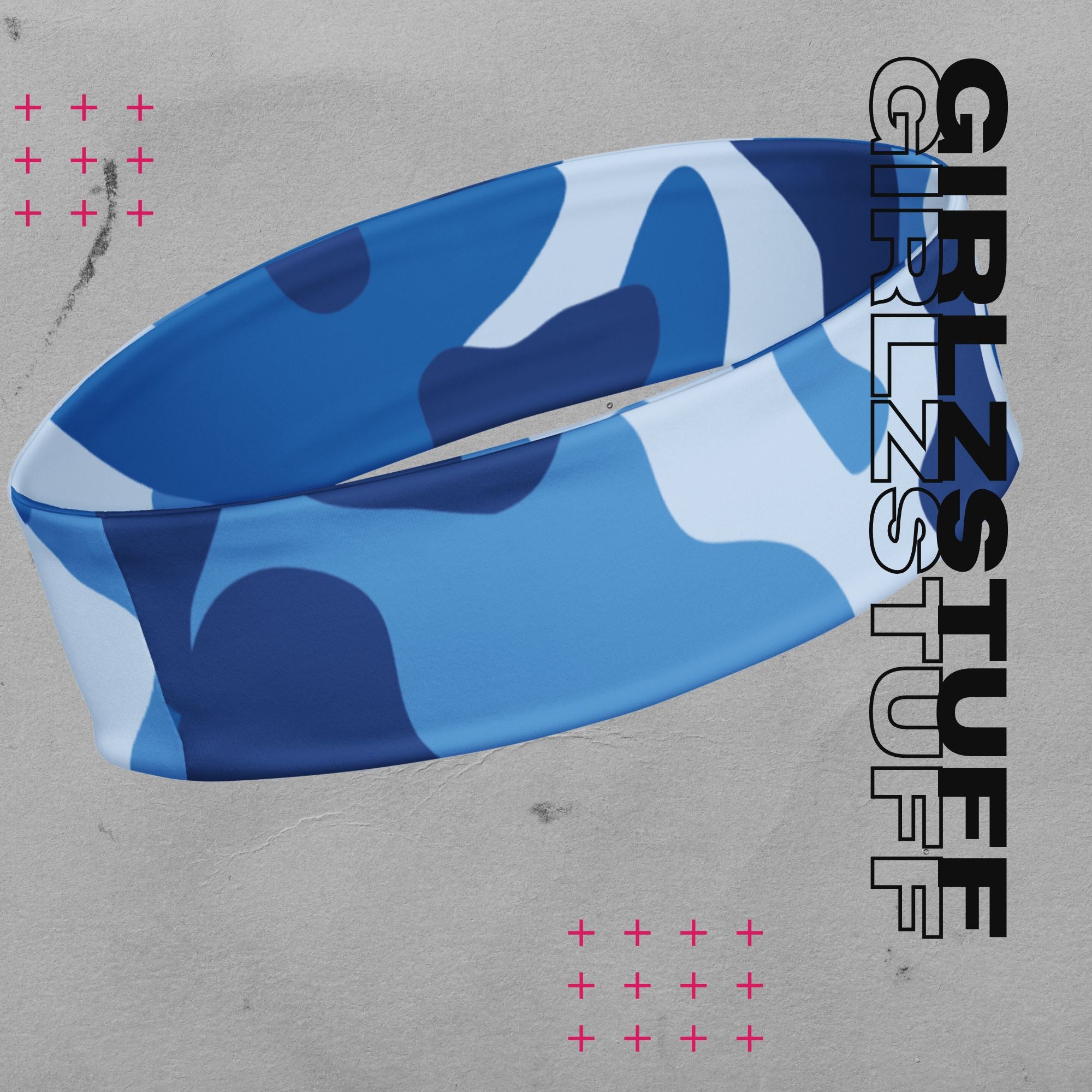 Camo Blue Stirnband – Für Training, Vibes & Friday Night Style