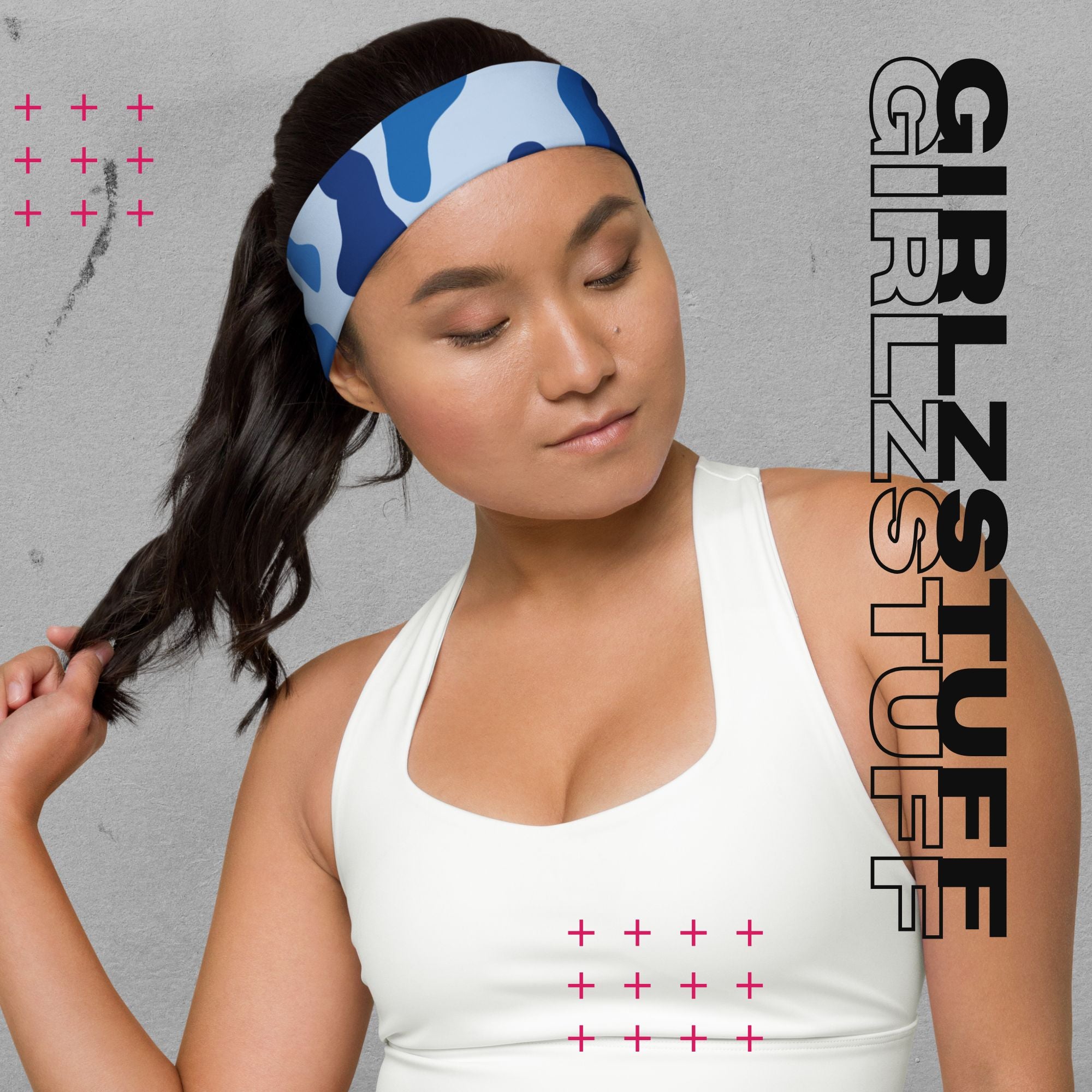 Camo Blue Stirnband – Für Training, Vibes & Friday Night Style