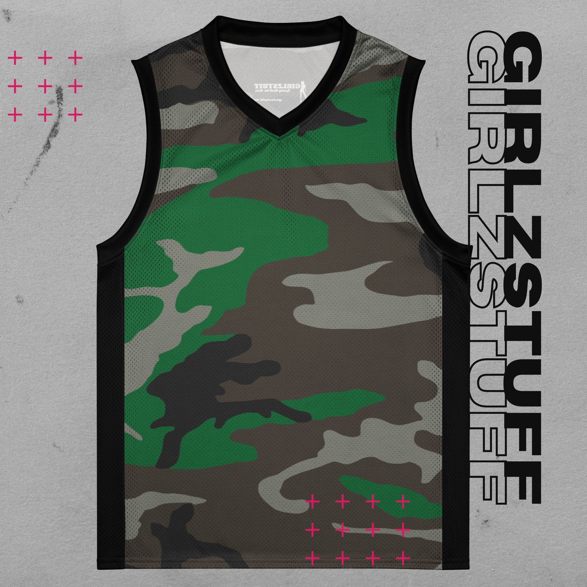 Camo Green Basketball Jersey â FĂŒr Platz, Street & Girlz mit Haltung