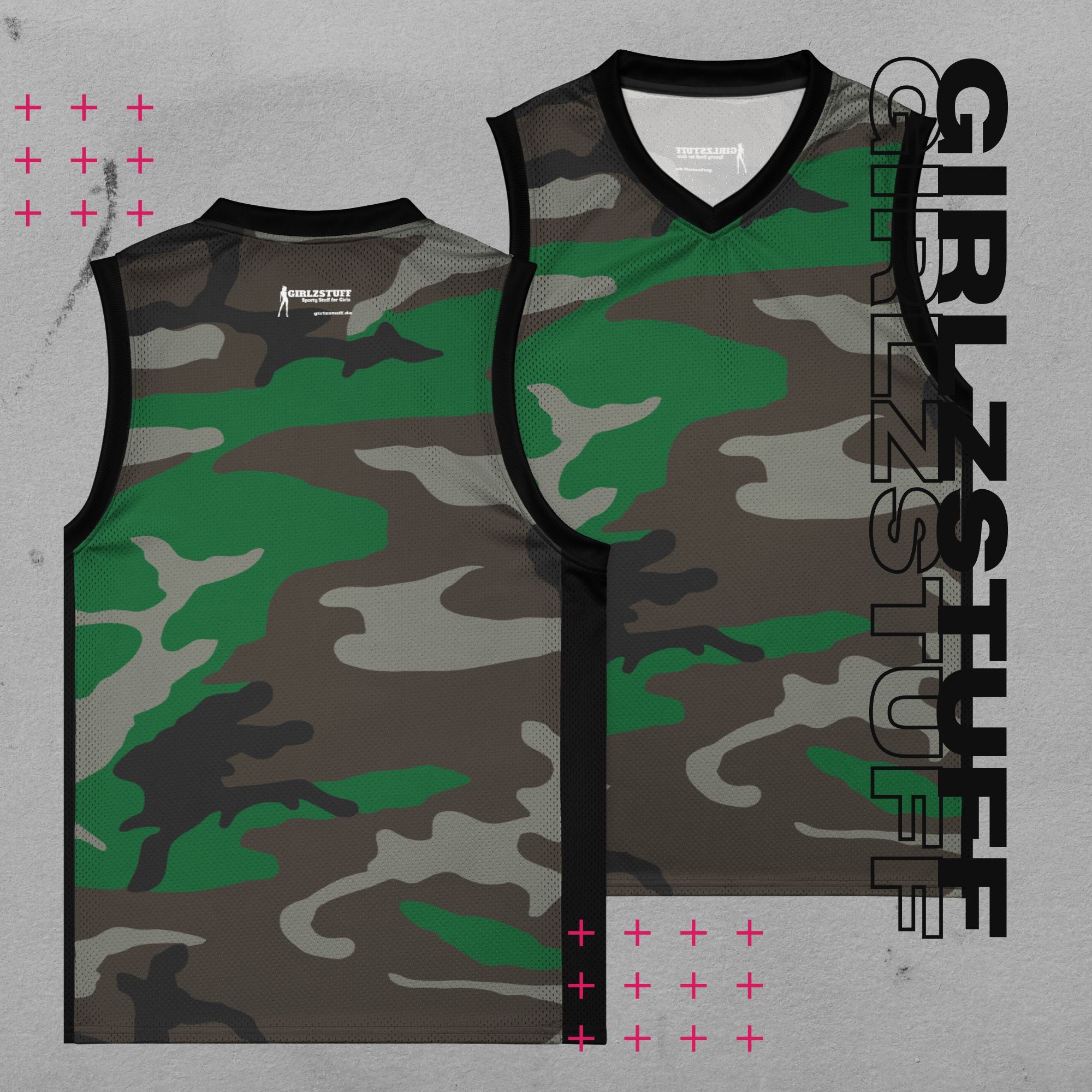 Camo Green Basketball Jersey â FĂŒr Platz, Street & Girlz mit Haltung