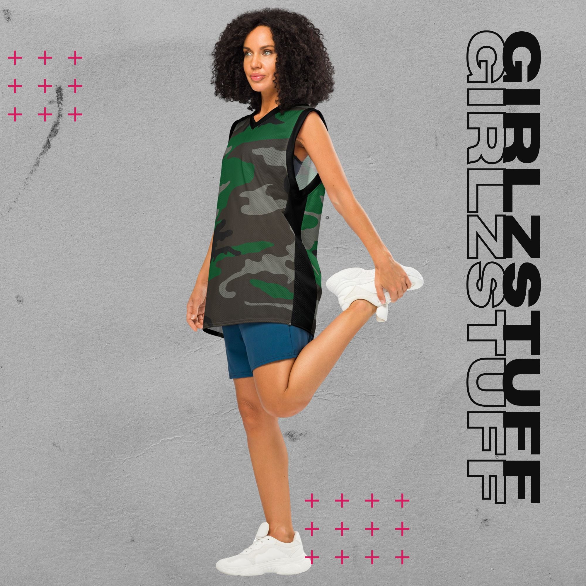 Camo Green Basketball Jersey â FĂŒr Platz, Street & Girlz mit Haltung