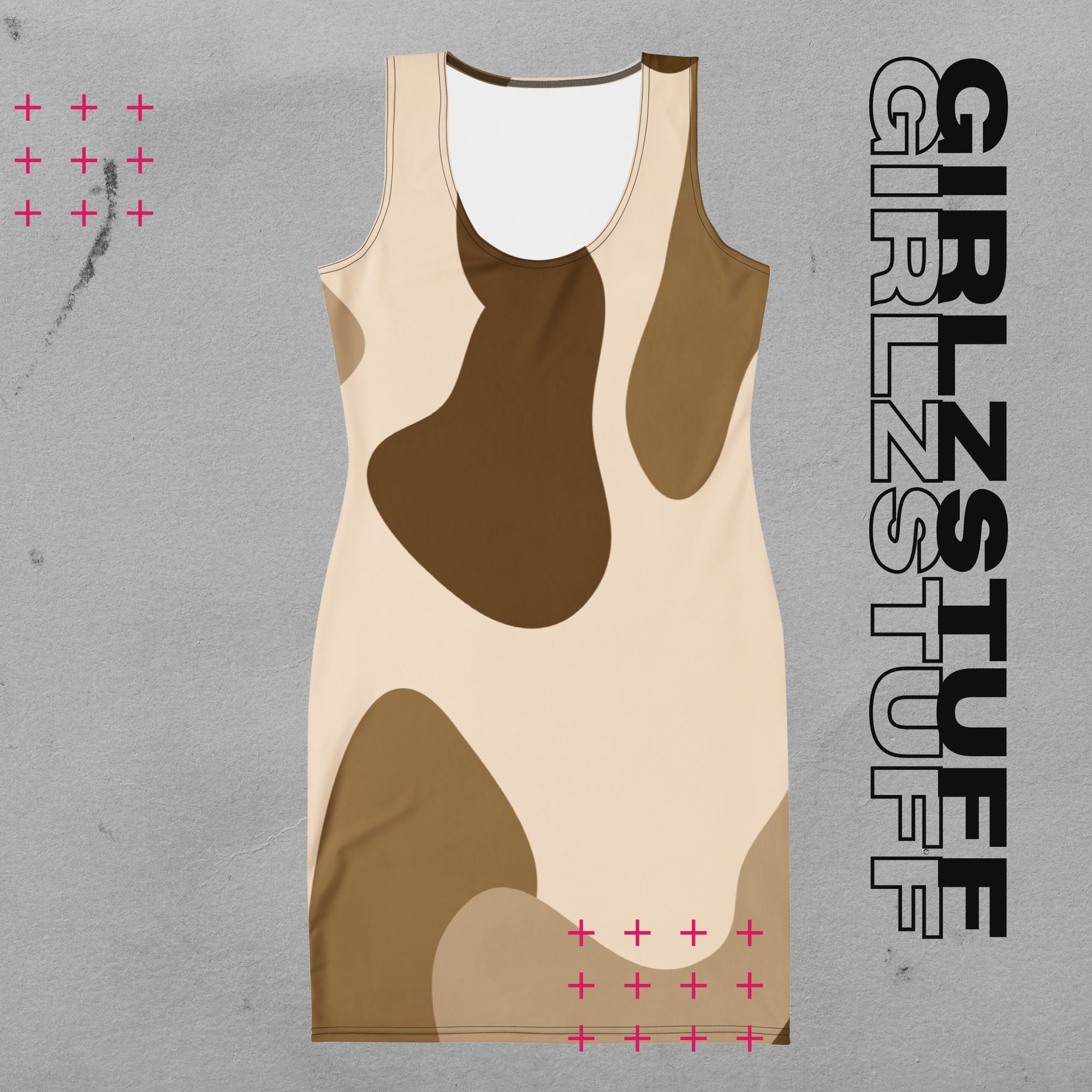 Camouflage Bodycon Mini Kleid – Figurbetont, Stylish & Komfortabel