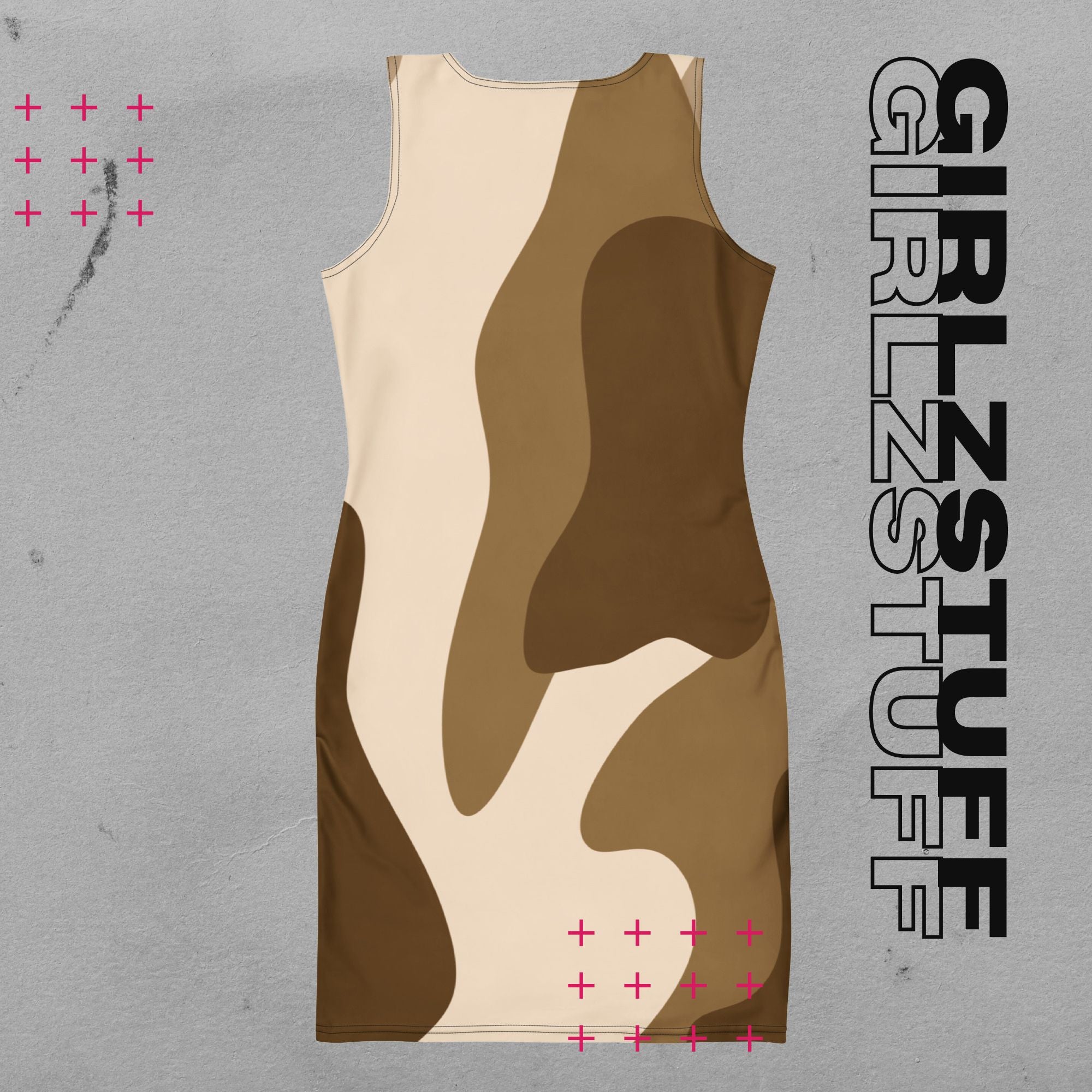 Camouflage Bodycon Mini Kleid – Figurbetont, Stylish & Komfortabel