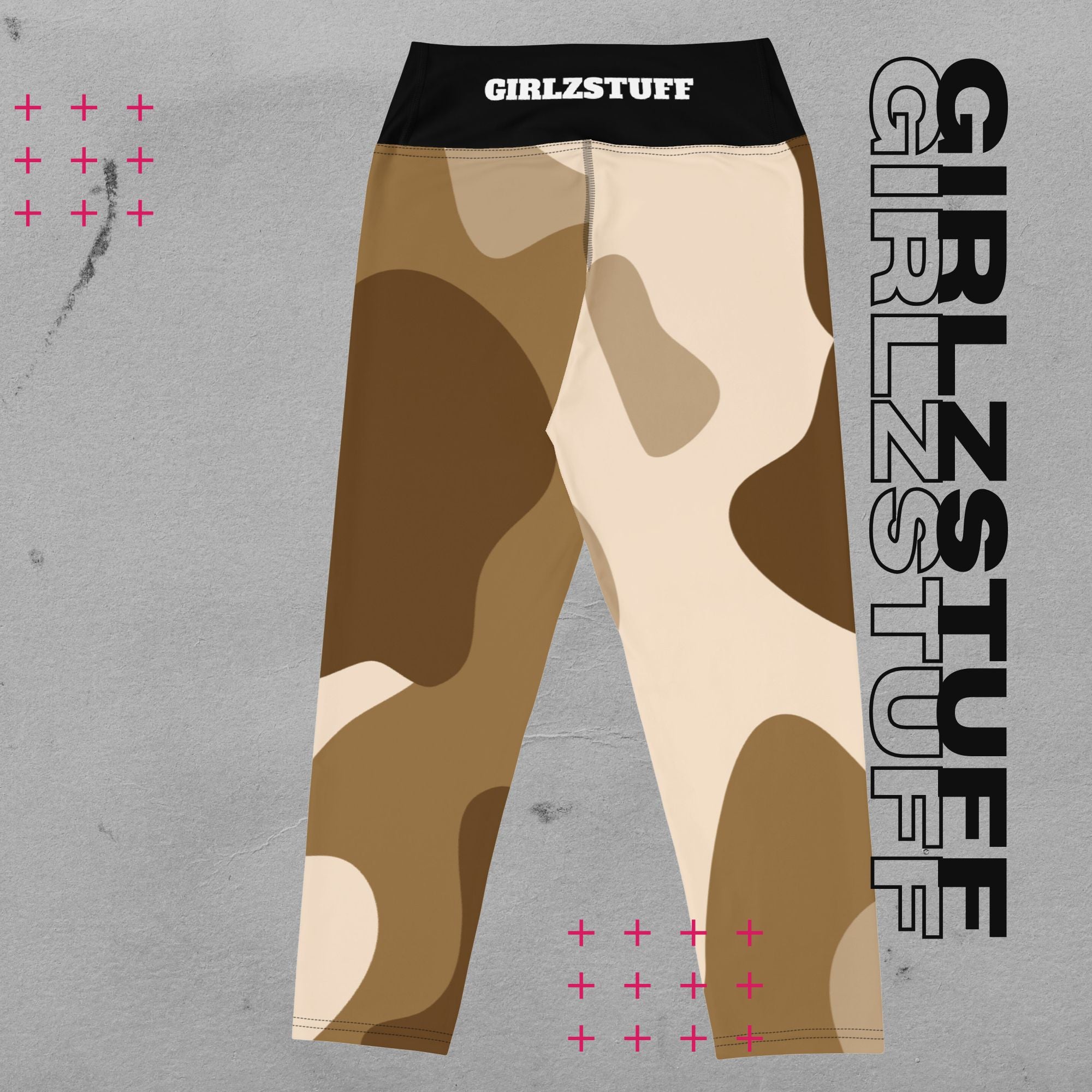 Camo Sand Capri-Leggings – Power-Moves in halber Länge