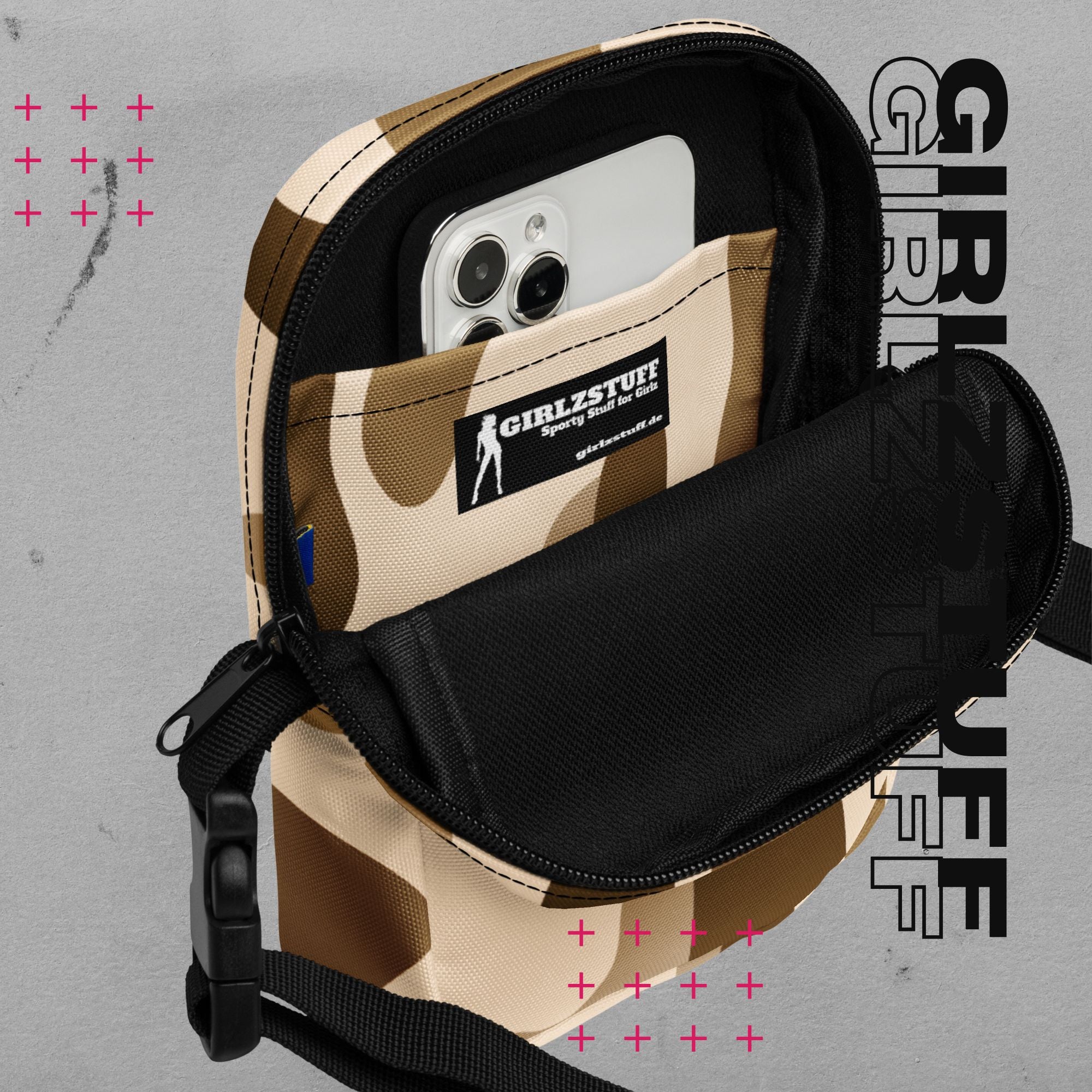 Camo Sand Crossbody Bag – Deine Tasche für alles, was kommt.