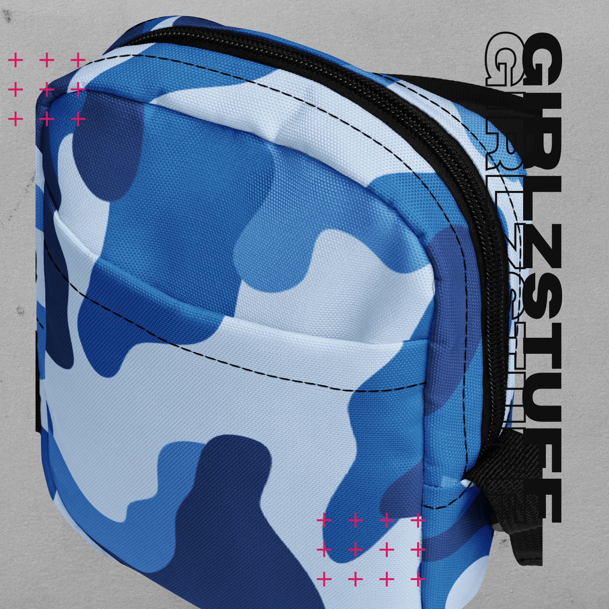 Camo Blue Crossbody Bag – Deine Tasche für alles, was kommt.