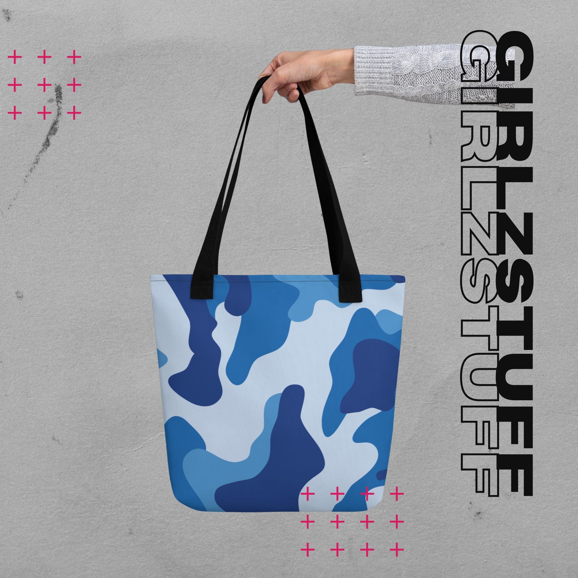 Camo Blue Tote Bag – Für alles, was du mit dir trägst