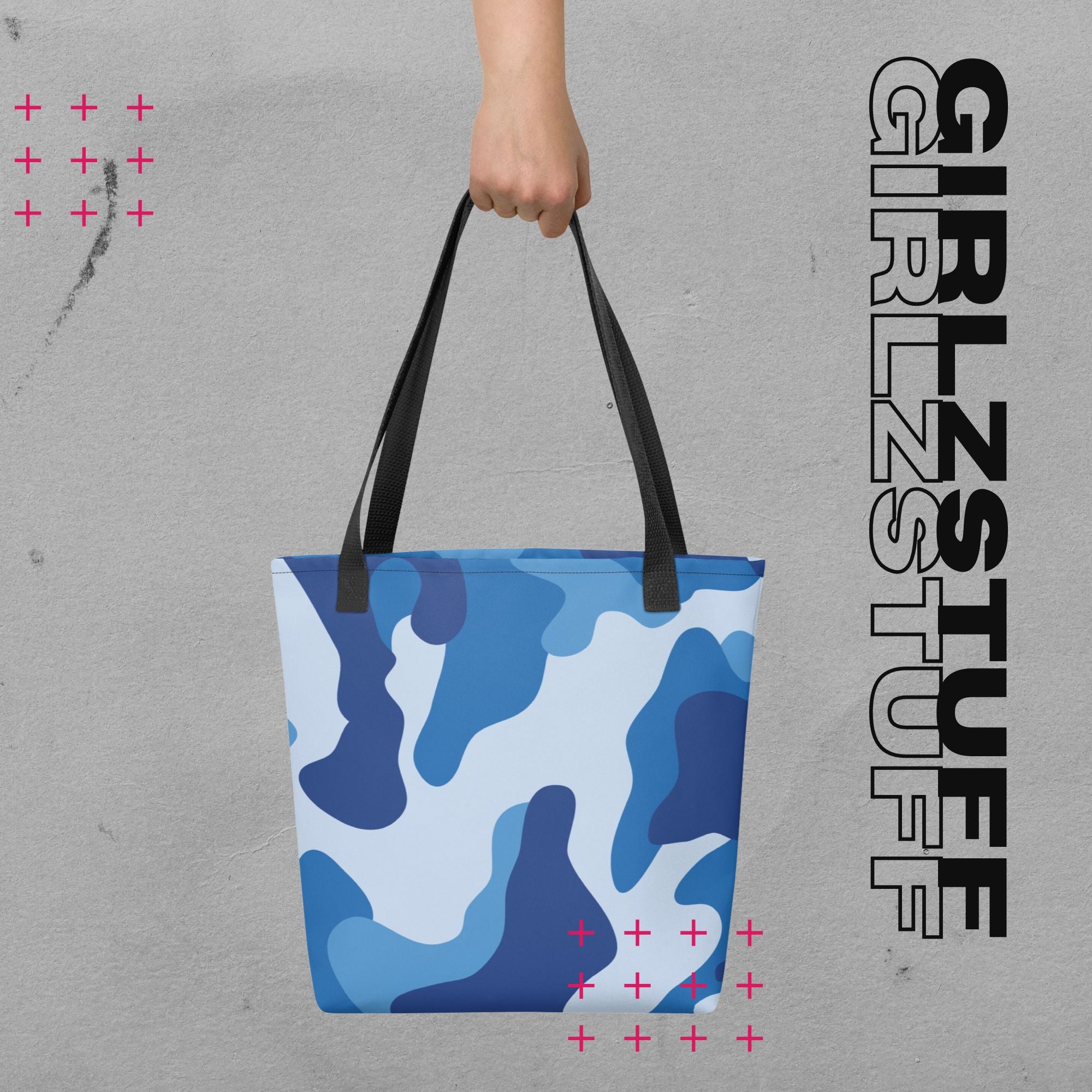Camo Blue Tote Bag – Für alles, was du mit dir trägst