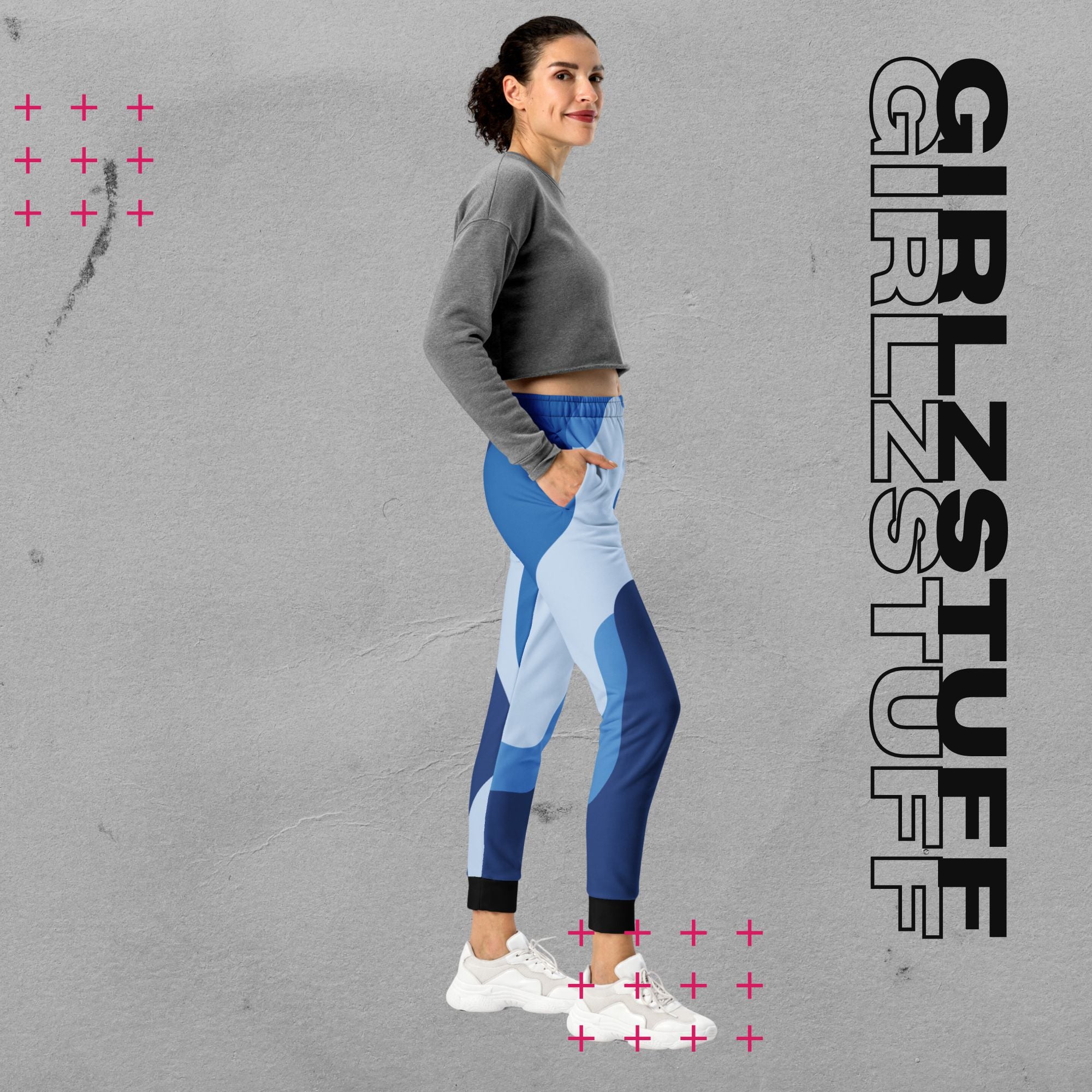 Camo Blue Jogginghose – Cozy trifft Statement-Style