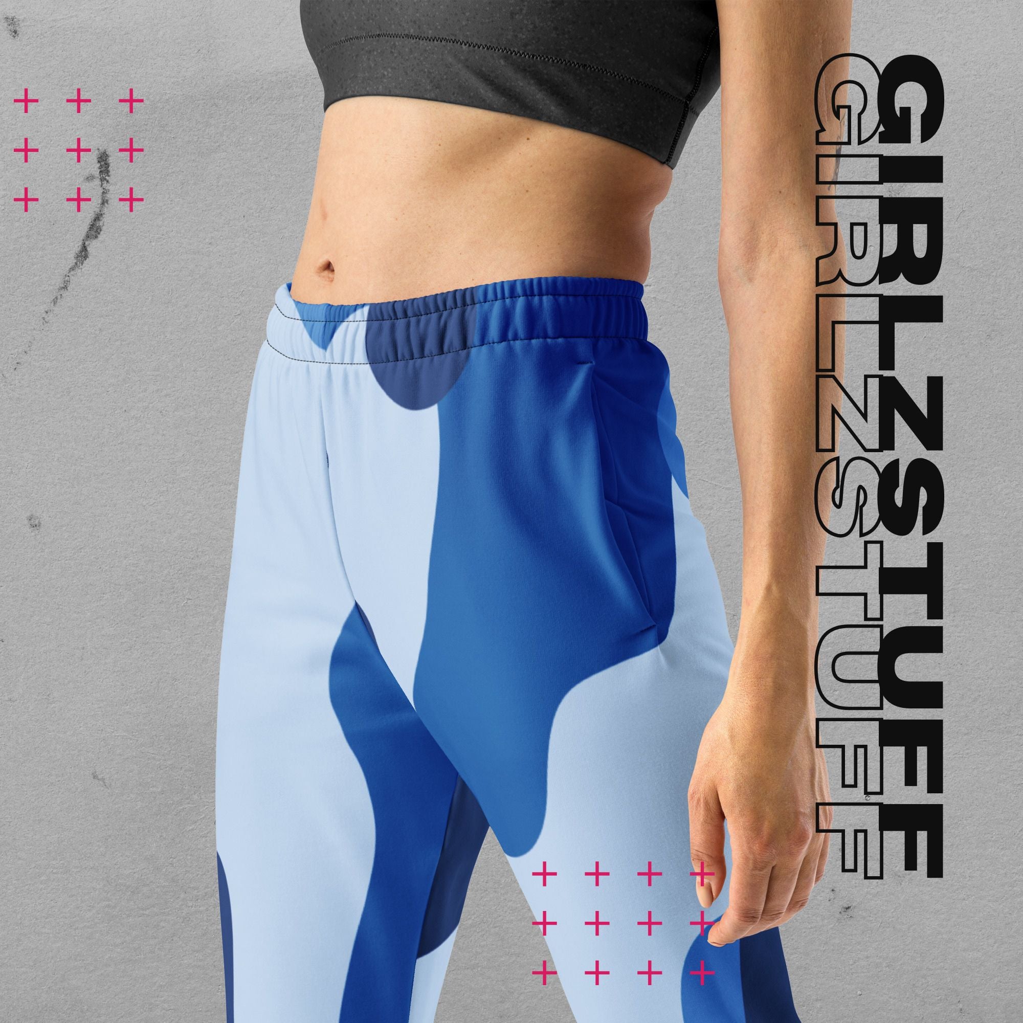 Camo Blue Jogginghose – Cozy trifft Statement-Style