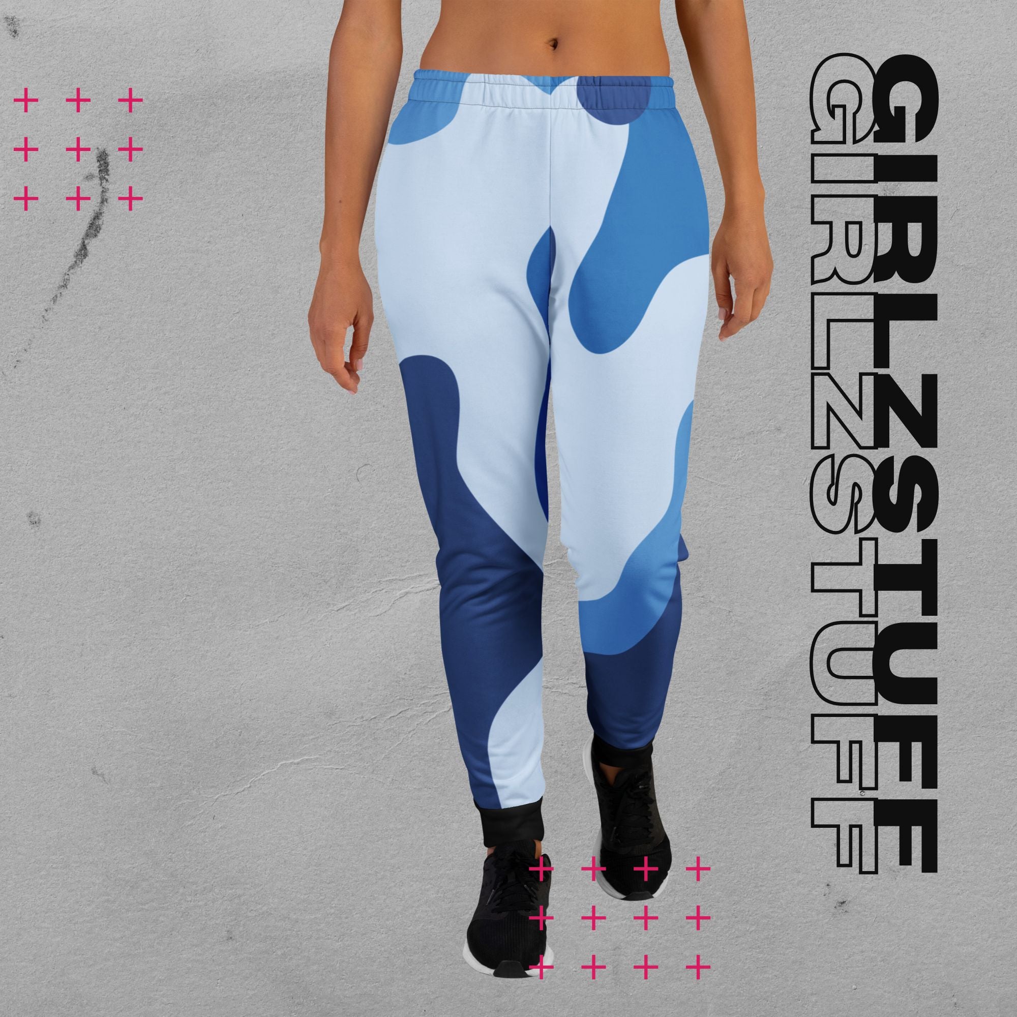 Camo Blue Jogginghose – Cozy trifft Statement-Style