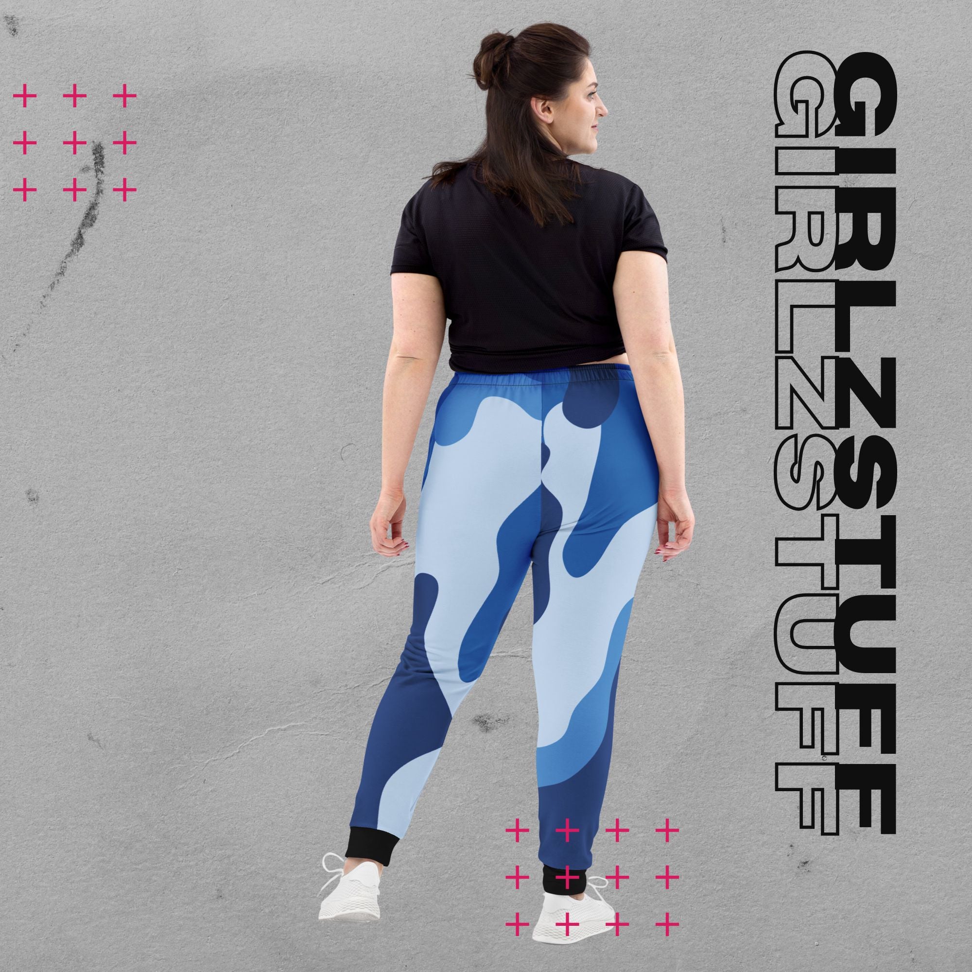 Camo Blue Jogginghose – Cozy trifft Statement-Style