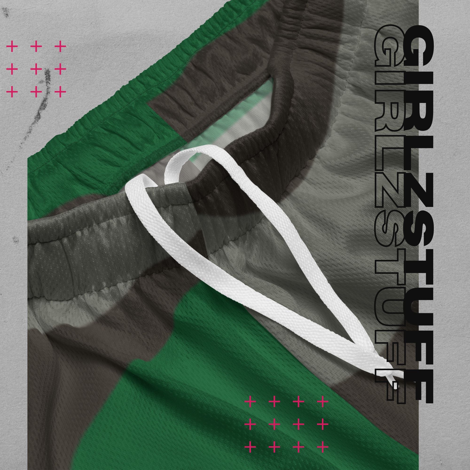 Camo Green Mesh Shorts – Für Girlz, die in Bewegung bleiben