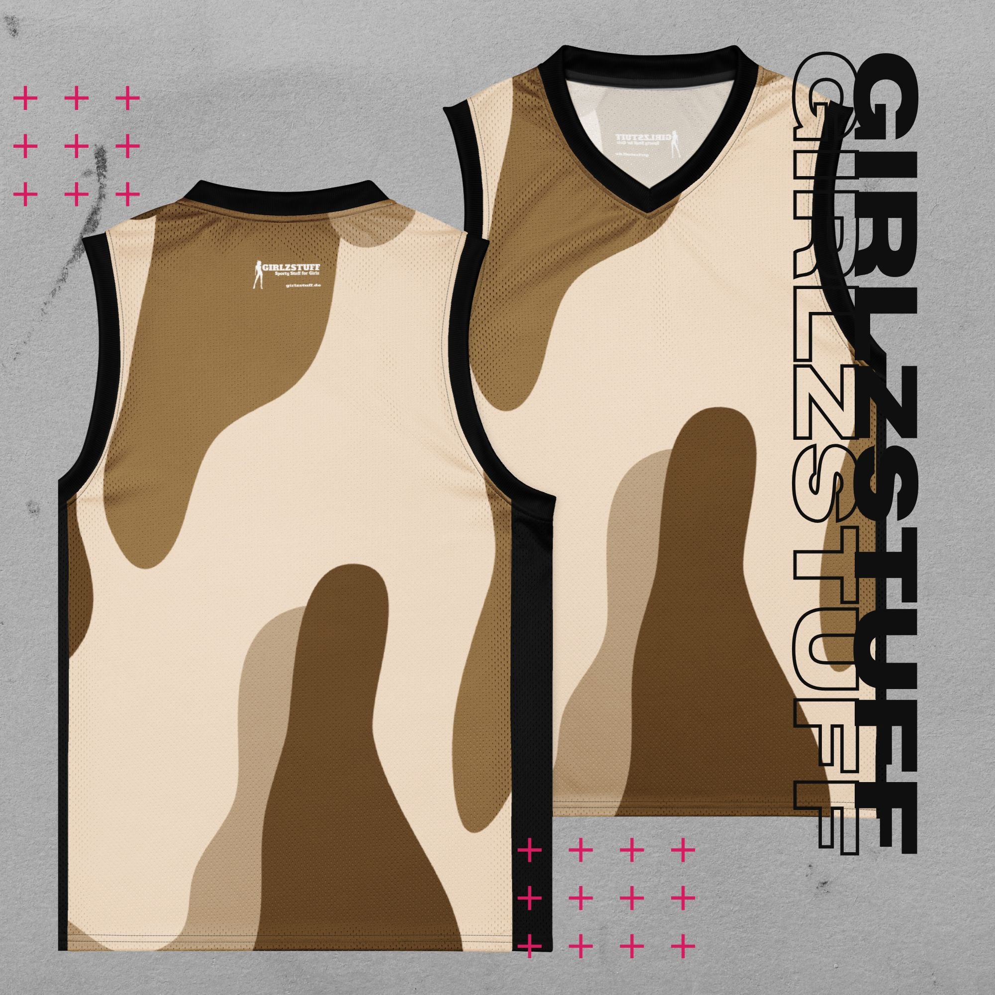 Camo Sand Basketball Jersey – Für Platz, Street & Girlz mit Haltung