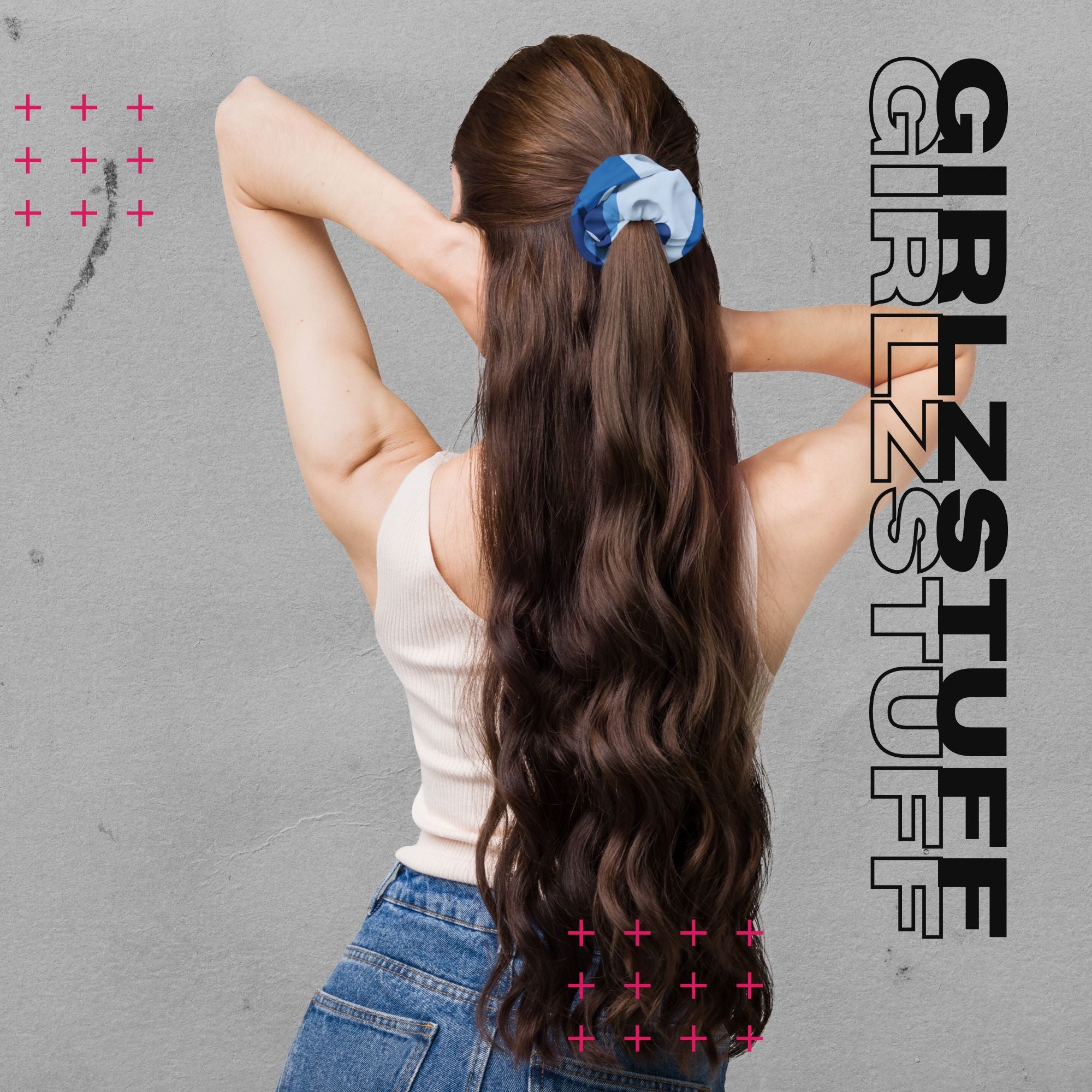 Camo Blue Scrunchie – Dein Statement fürs Handgelenk & Haar