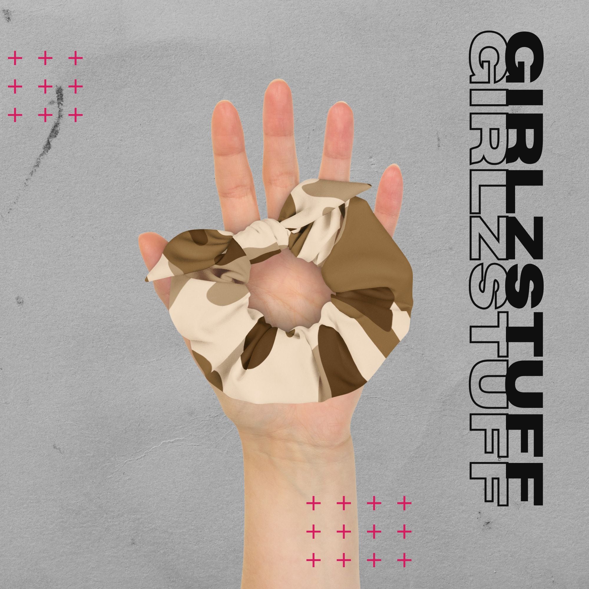Camo Sand Scrunchie – Dein Statement fürs Handgelenk & Haar