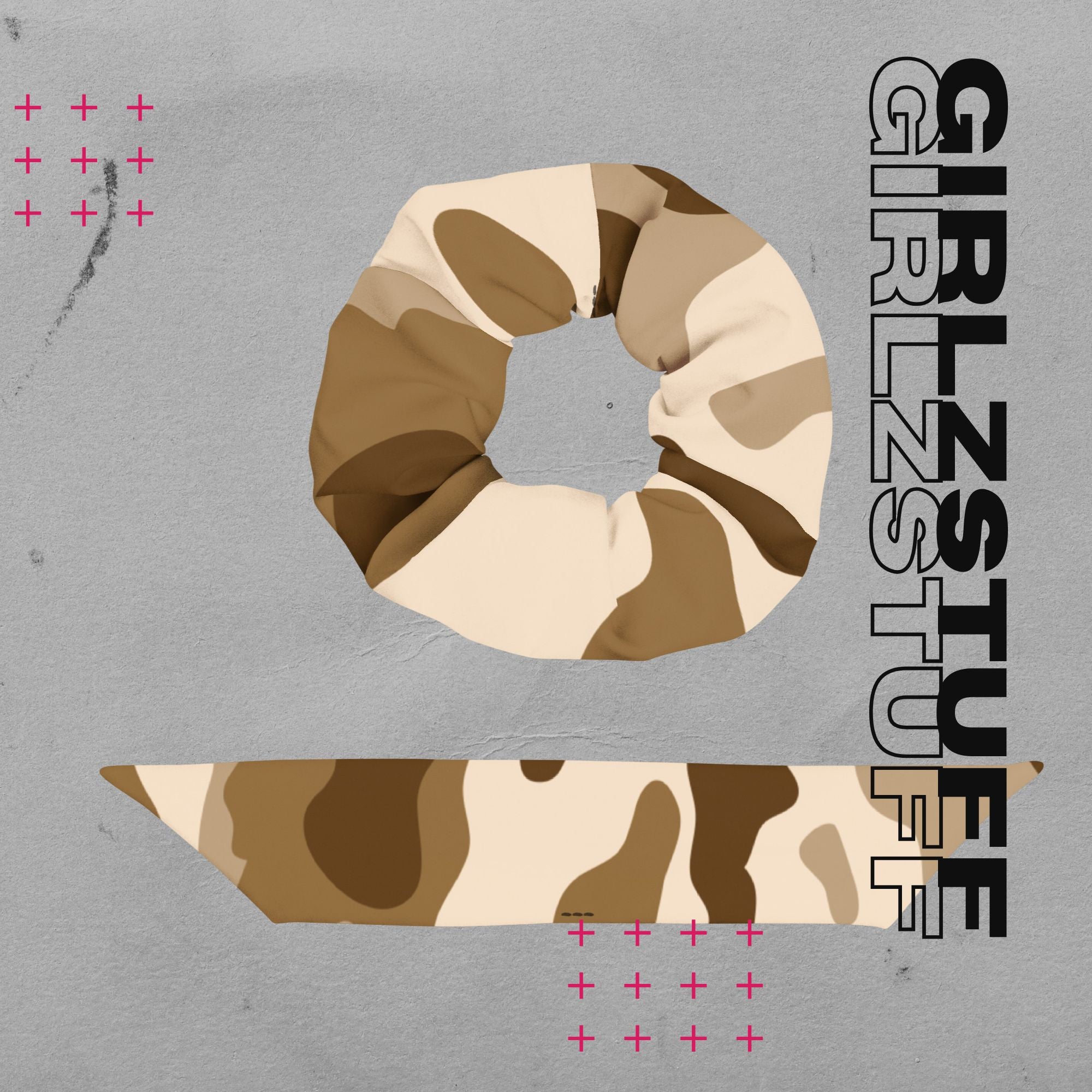 Camo Sand Scrunchie – Dein Statement fürs Handgelenk & Haar