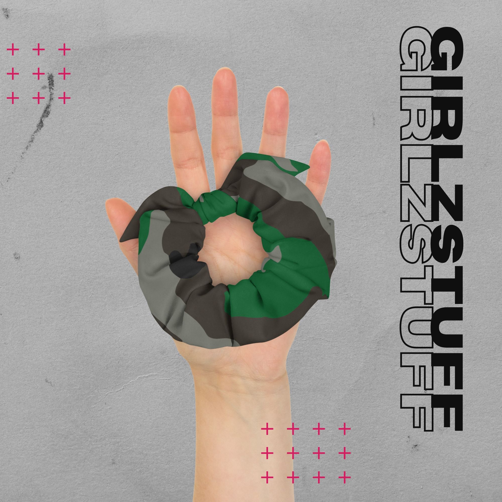 Camo Green Scrunchie – Dein Statement fürs Handgelenk & Haar