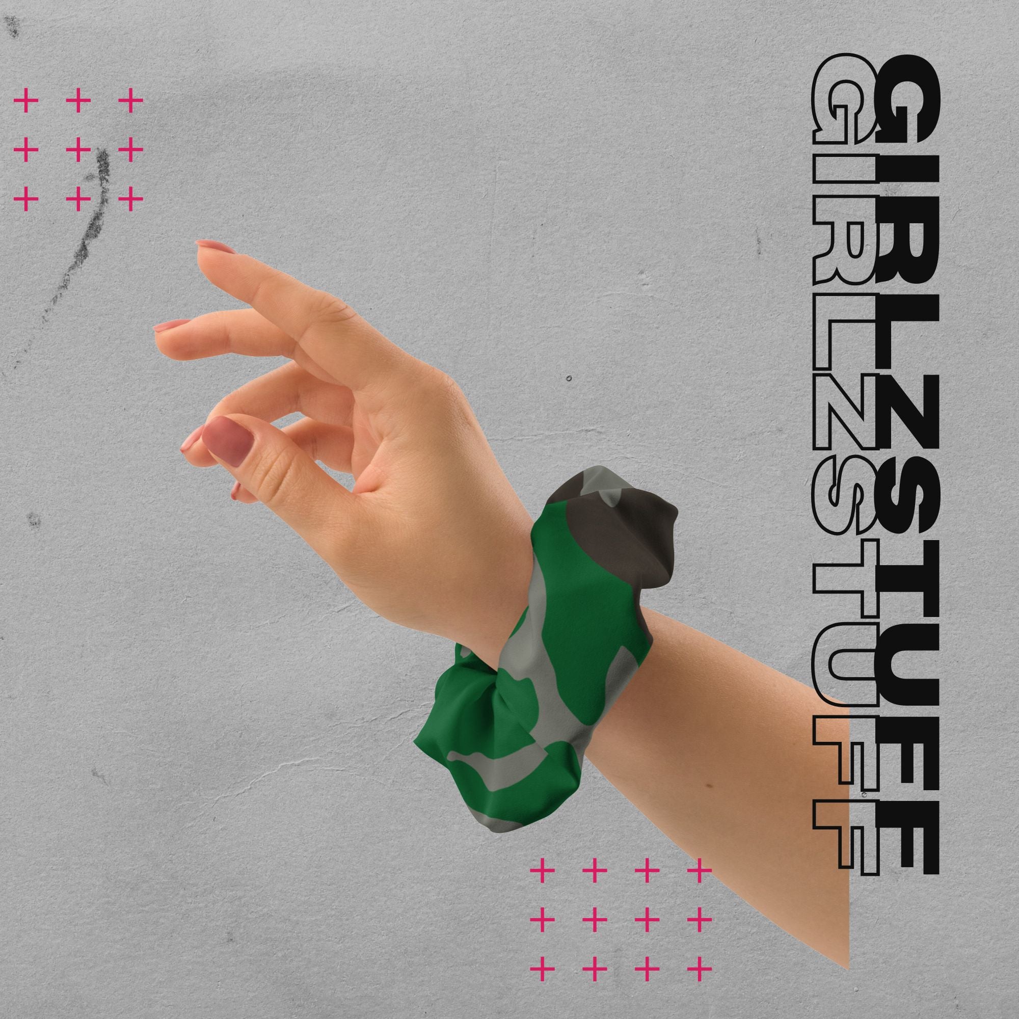 Camo Green Scrunchie – Dein Statement fürs Handgelenk & Haar