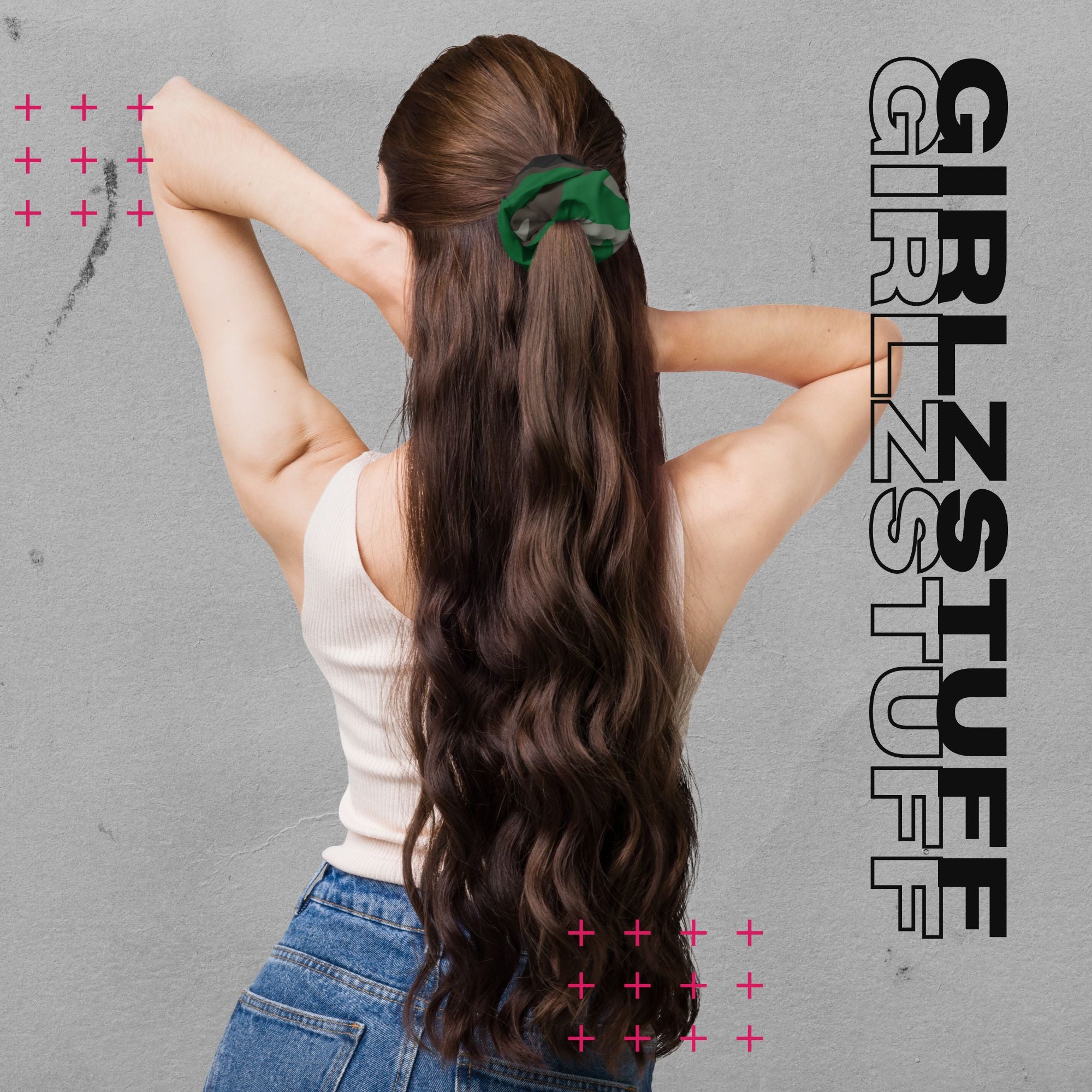 Camo Green Scrunchie – Dein Statement fürs Handgelenk & Haar