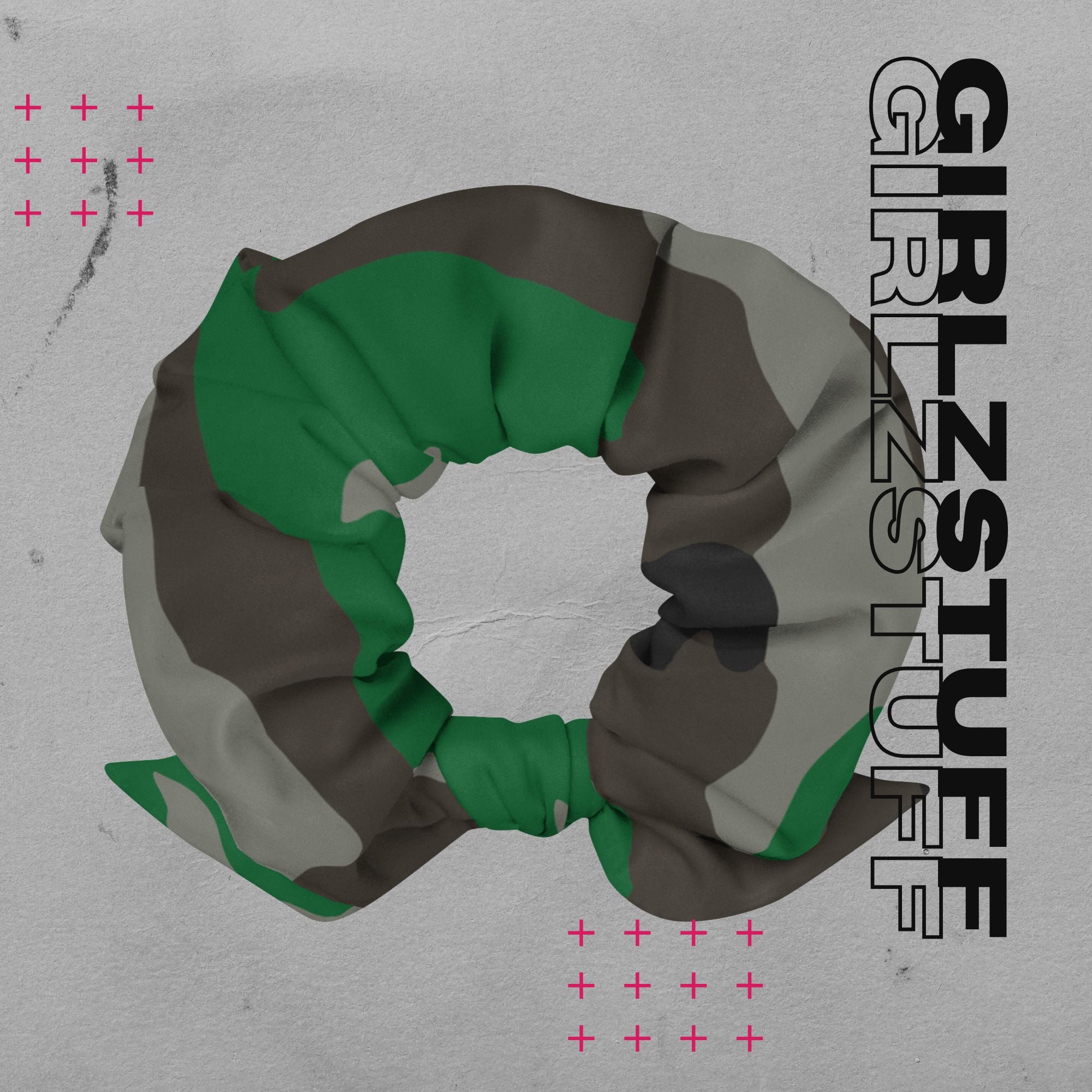 Camo Green Scrunchie – Dein Statement fürs Handgelenk & Haar