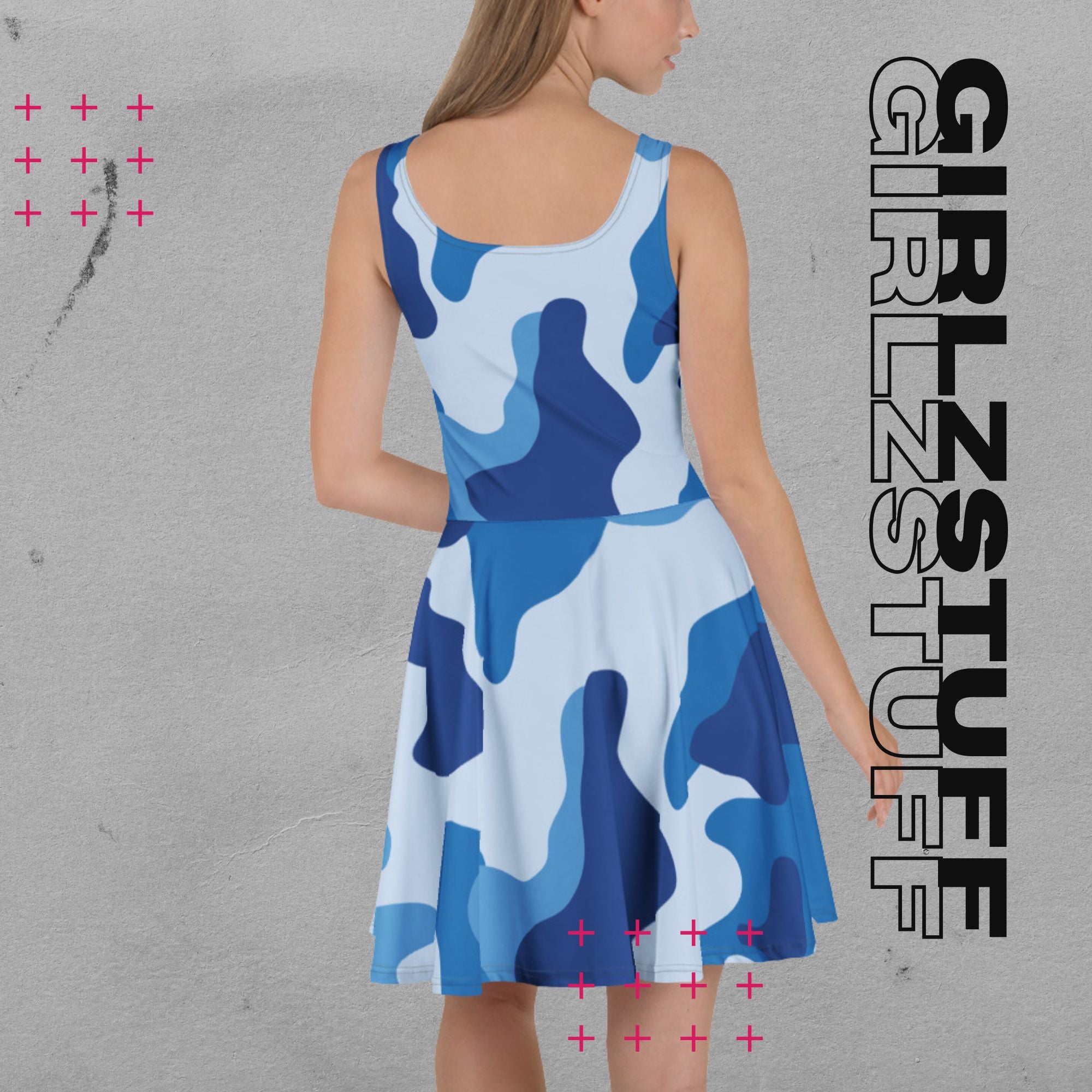 Ärmelloses Skaterkleid in Tarn Blau – sportlich, elegant & bewegungsfrei