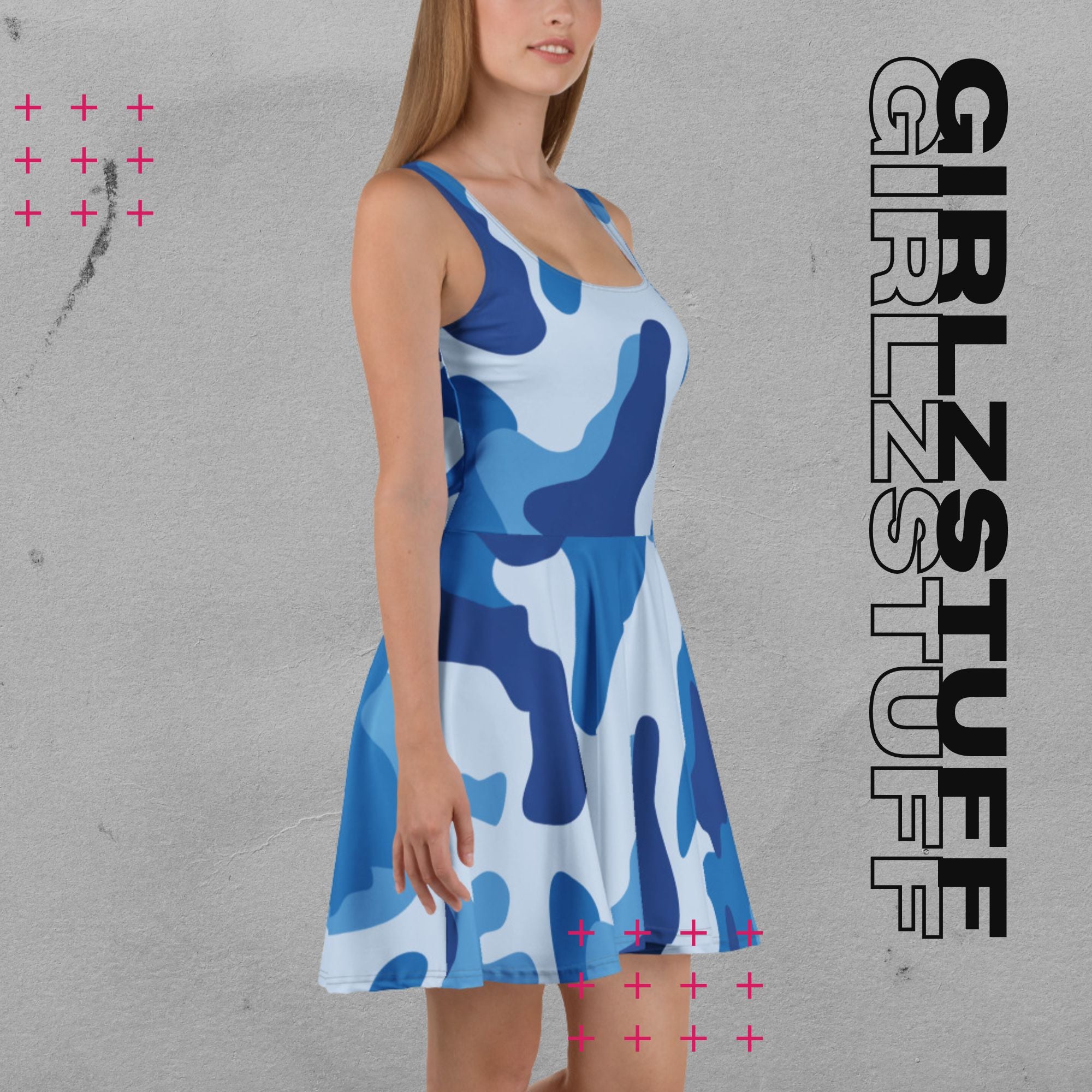 Ärmelloses Skaterkleid in Tarn Blau – sportlich, elegant & bewegungsfrei