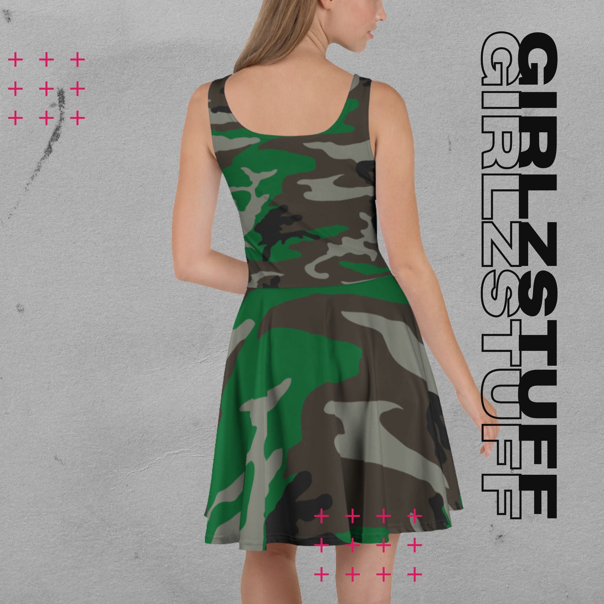 Ärmelloses Skaterkleid in Tarn Grün – sportlich, elegant & bewegungsfrei