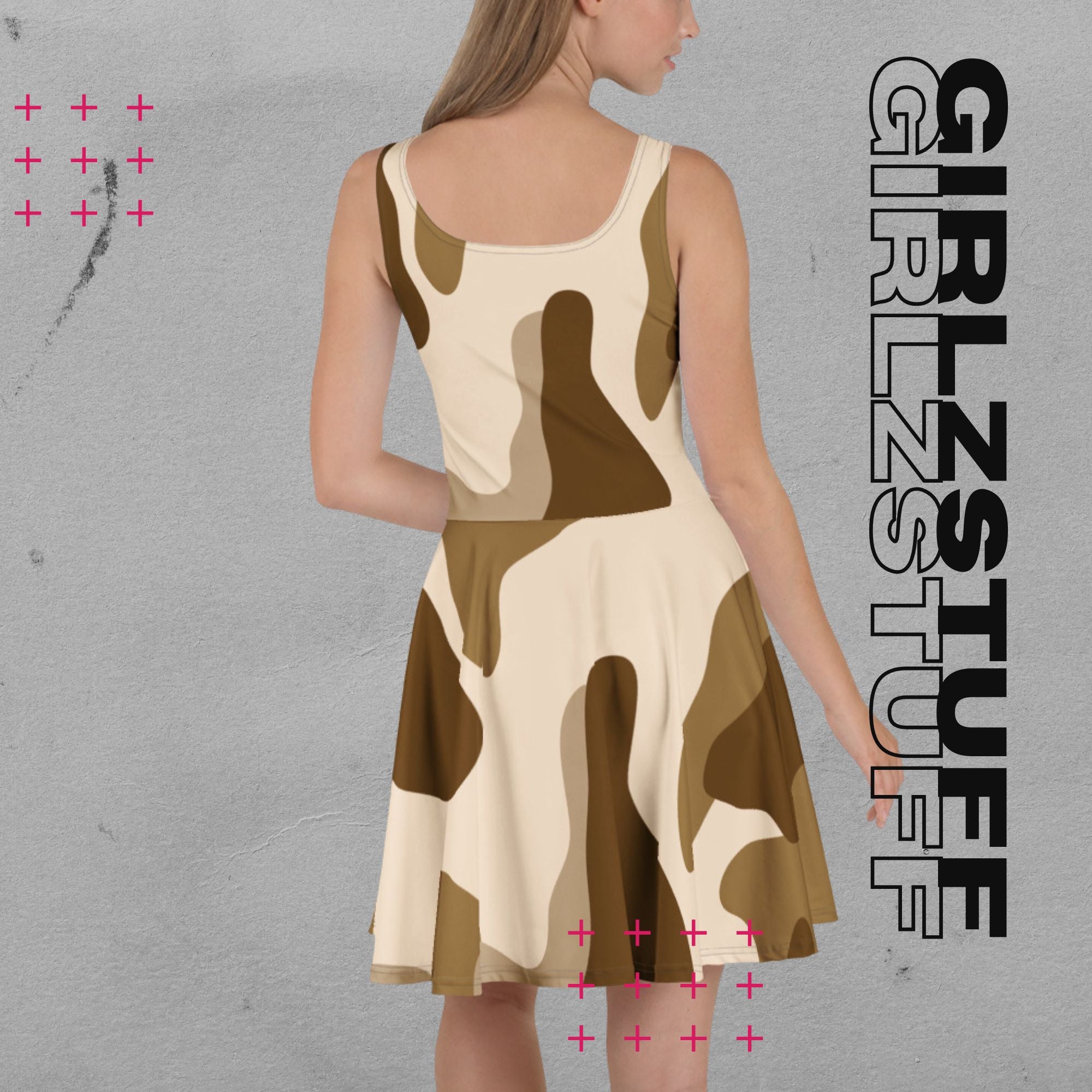 Ärmelloses Skaterkleid in Tarn Sand – sportlich, elegant & bewegungsfrei