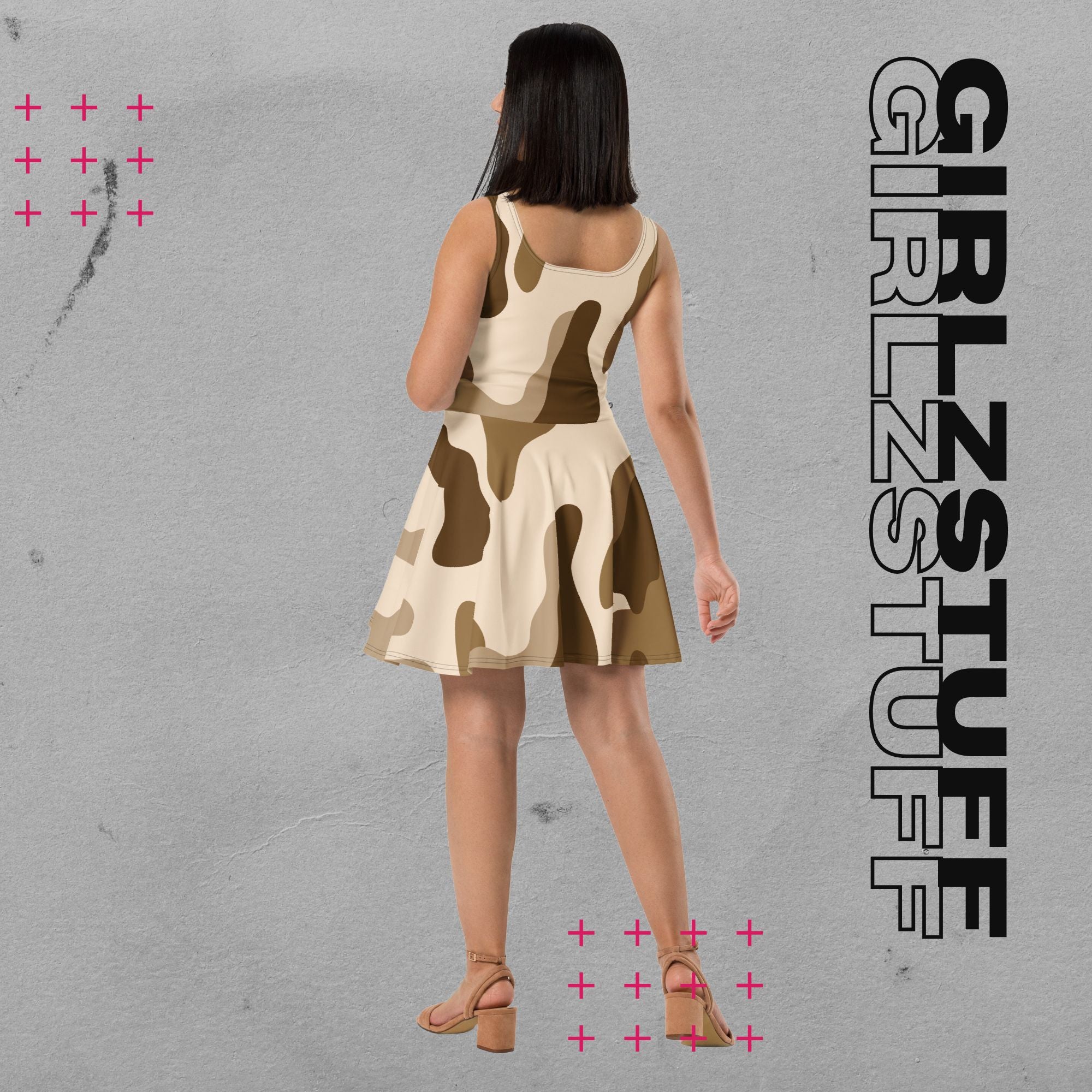 Ärmelloses Skaterkleid in Tarn Sand – sportlich, elegant & bewegungsfrei