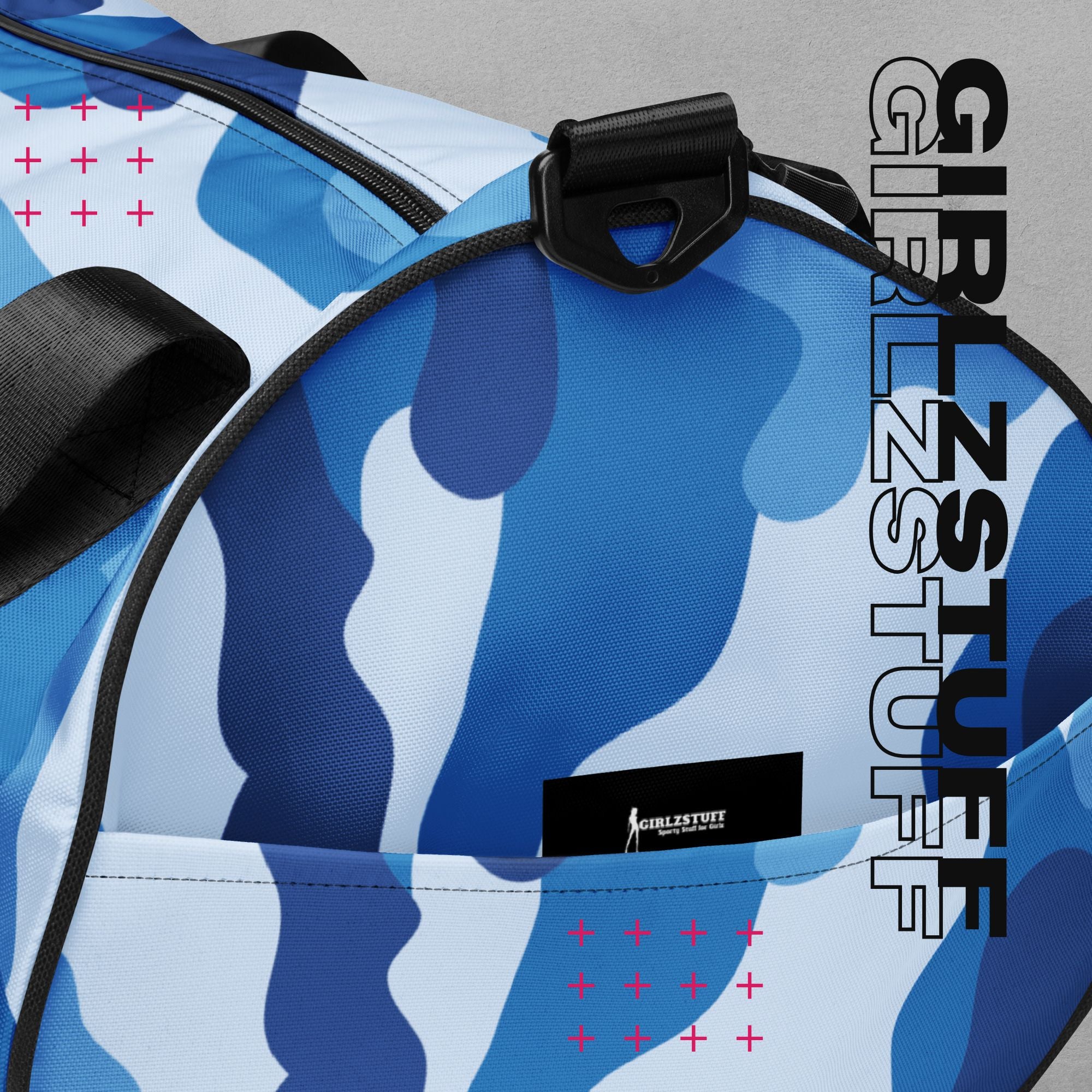 Camo Blue Sporttasche – Stark, stylisch & ready für dein Workout oder den Alltag