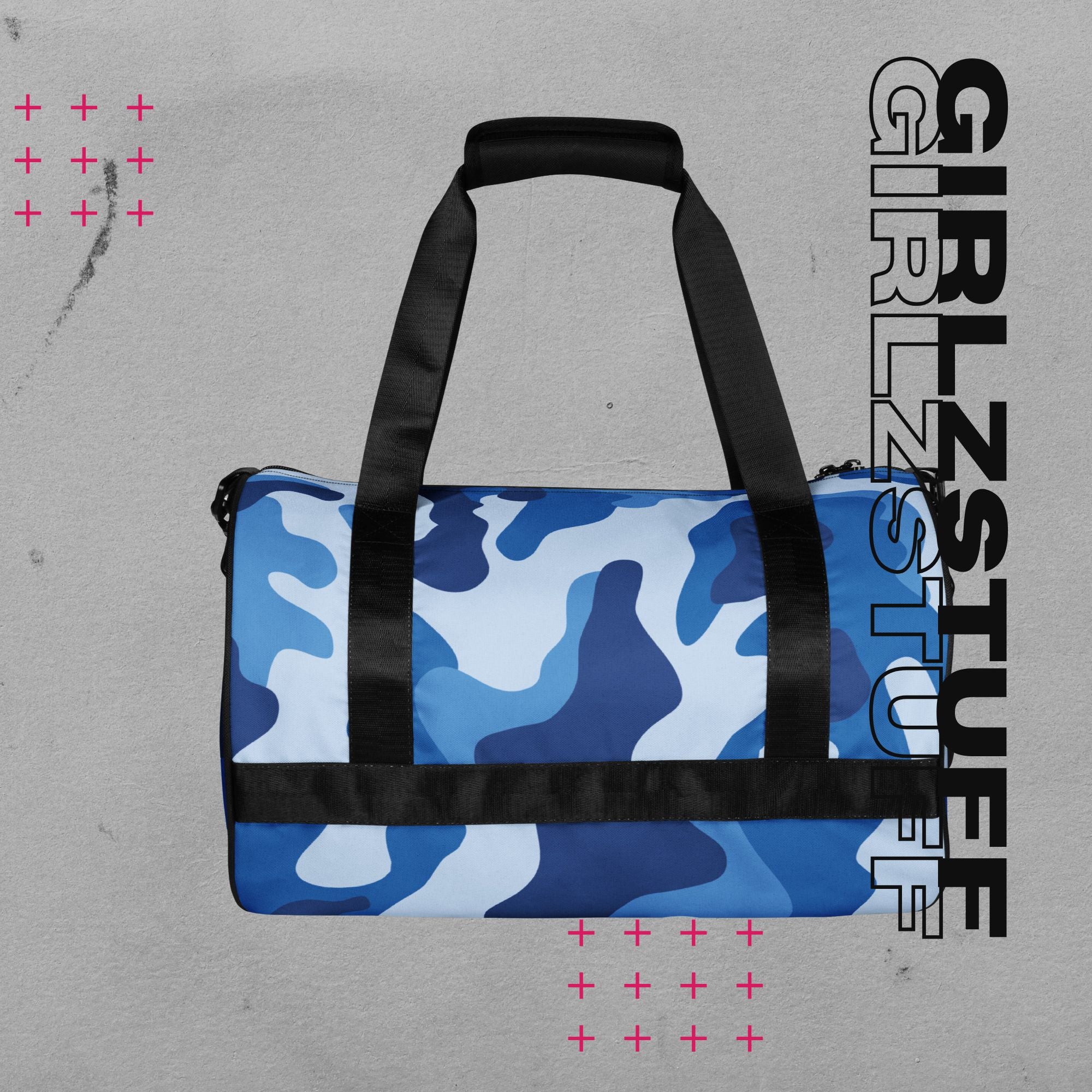 Camo Blue Sporttasche – Stark, stylisch & ready für dein Workout oder den Alltag