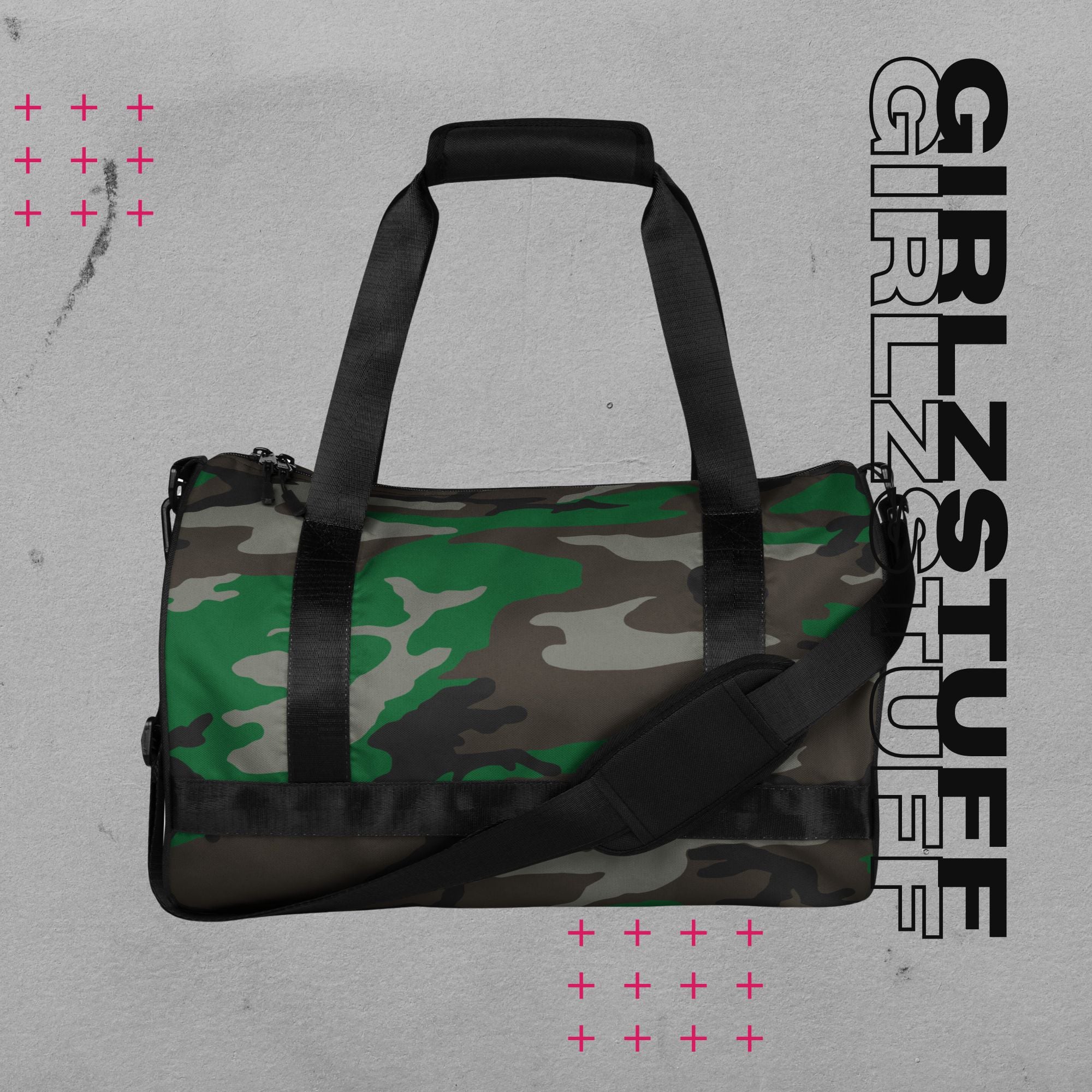 Camo Green Sporttasche – Stark, stylisch & ready für dein Workout oder den Alltag
