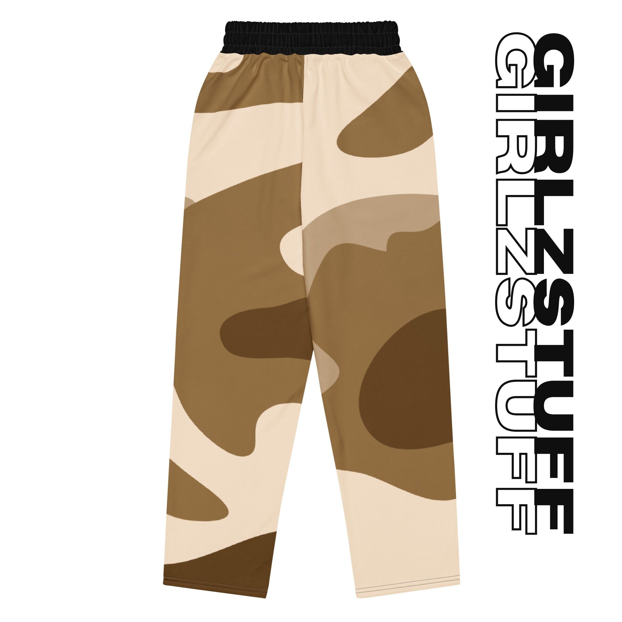 Wide Leg Camo Sand Jogginghose – 90s Vibes, Girlzpower Fit