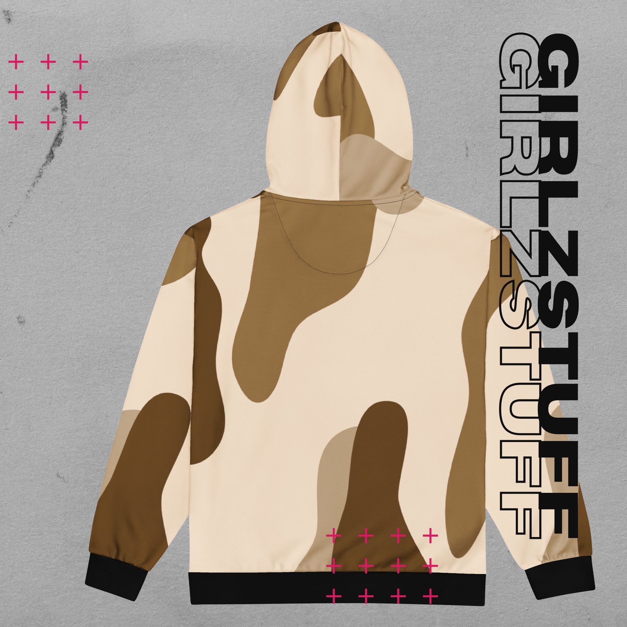 Camo Sand Zip Hoodie – Locker. Laut. Und ready für alles.