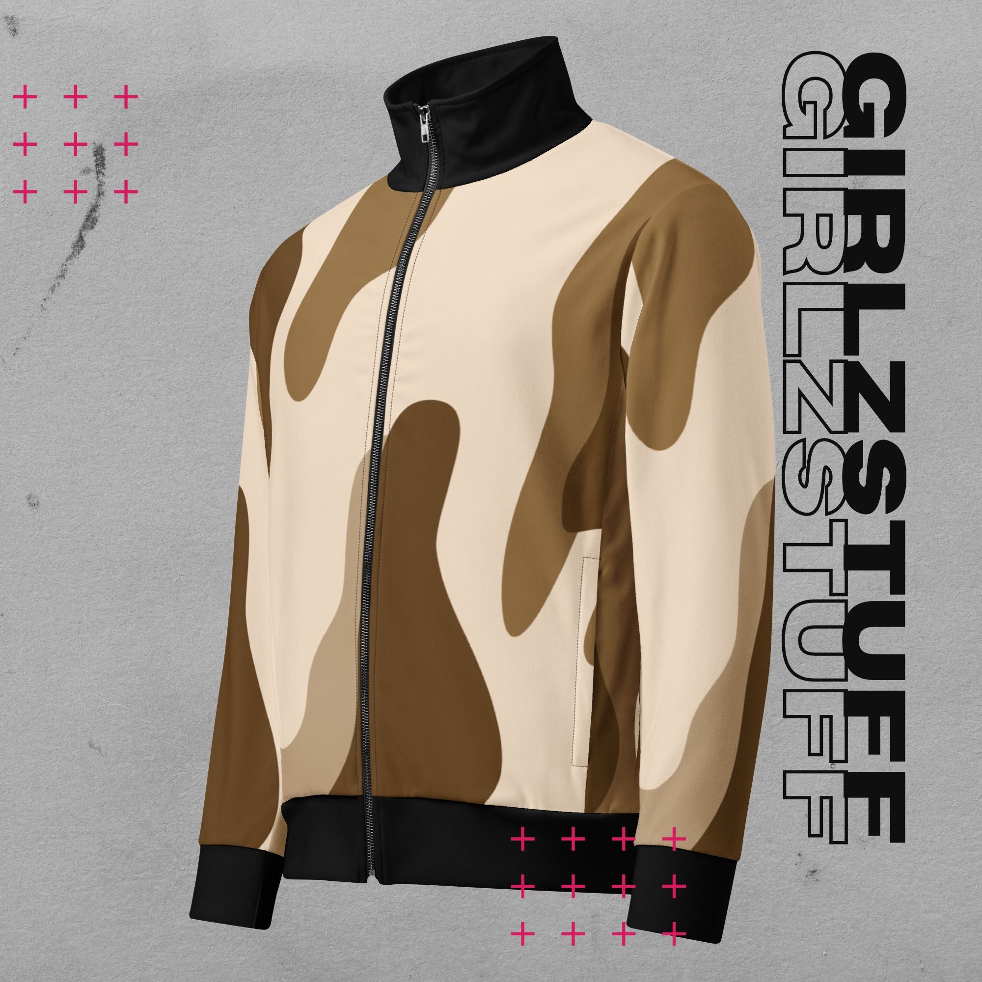 Camo Sand Zipper – Dein Go-To Layer für Bewegung & Girlzpower