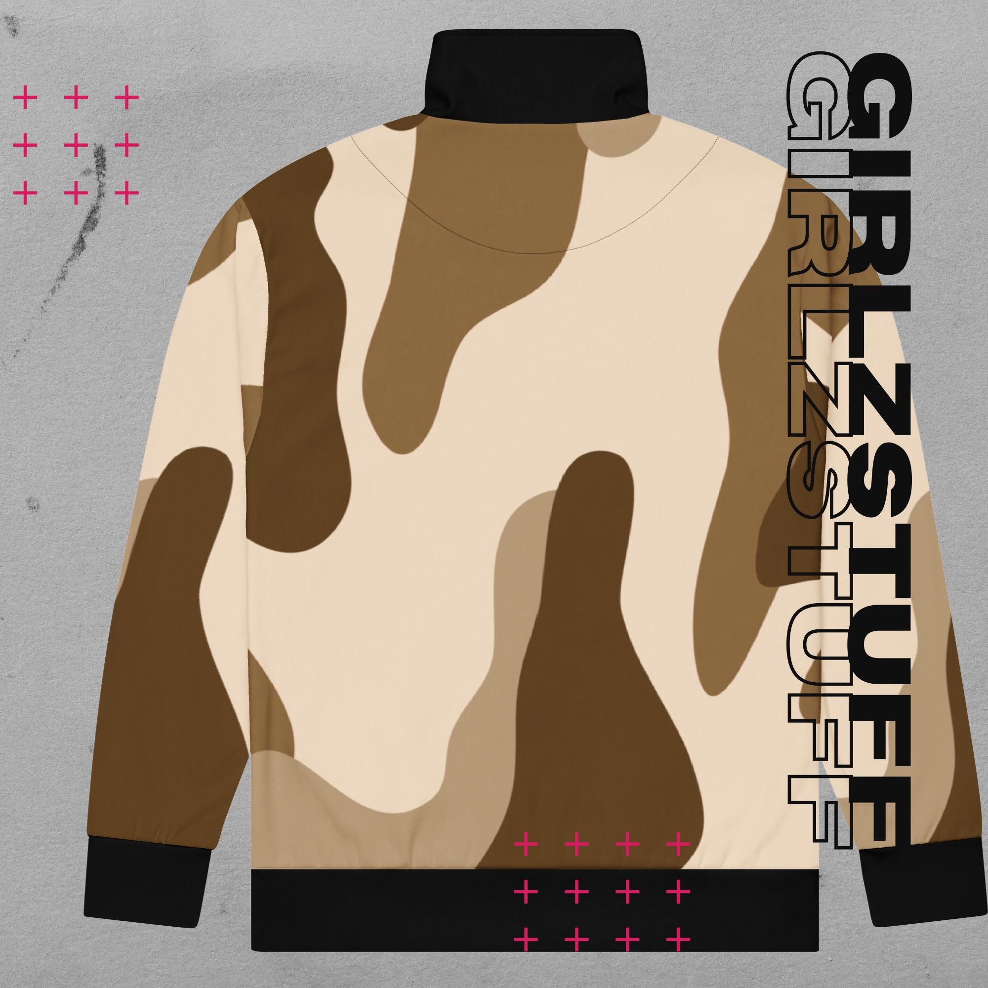 Camo Sand Zipper – Dein Go-To Layer für Bewegung & Girlzpower