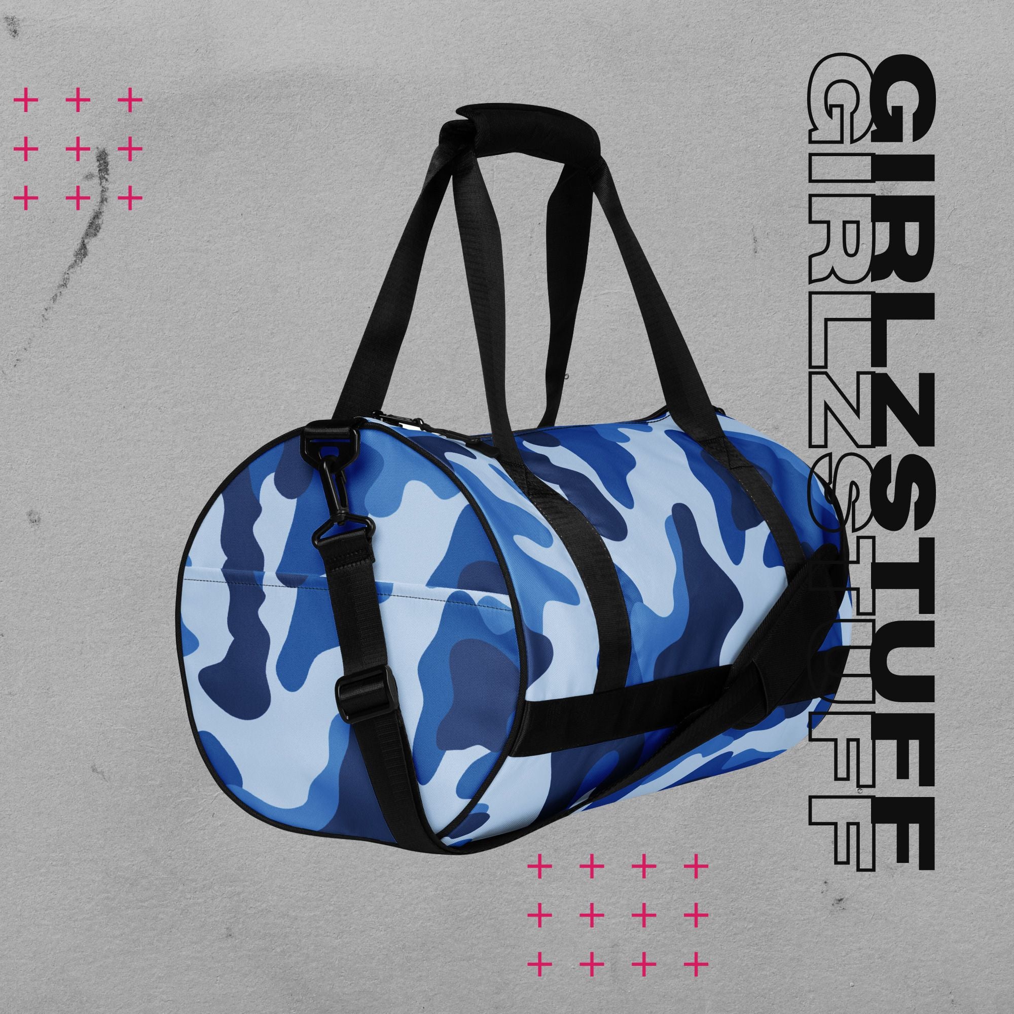 Camo Blue Sporttasche – Stark, stylisch & ready für dein Workout oder den Alltag