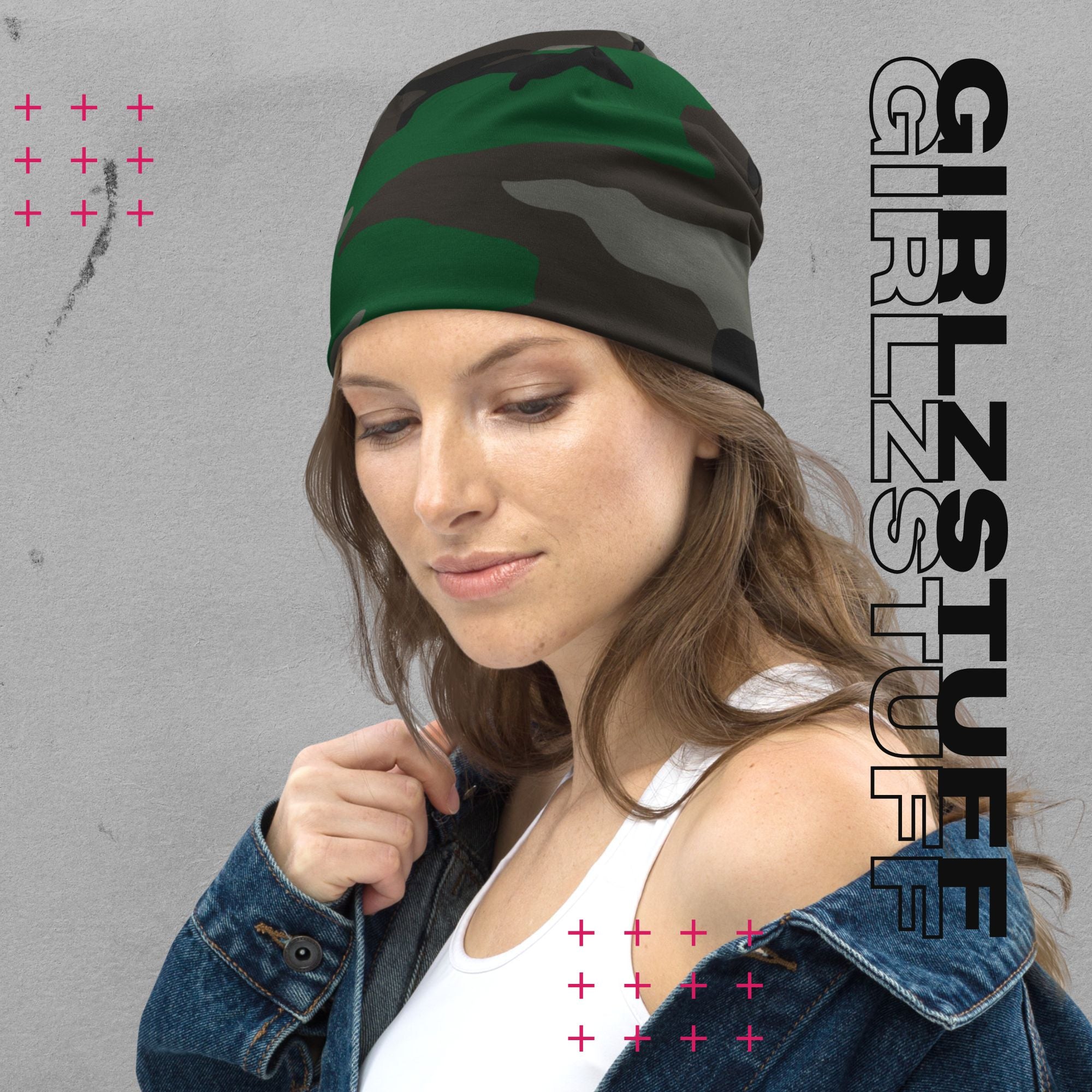 Camo Green Beanie – Warm. Weich. Wild.