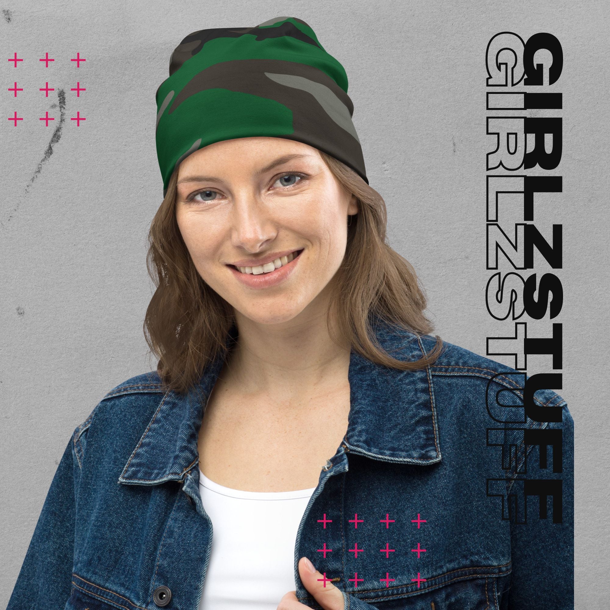 Camo Green Beanie – Warm. Weich. Wild.