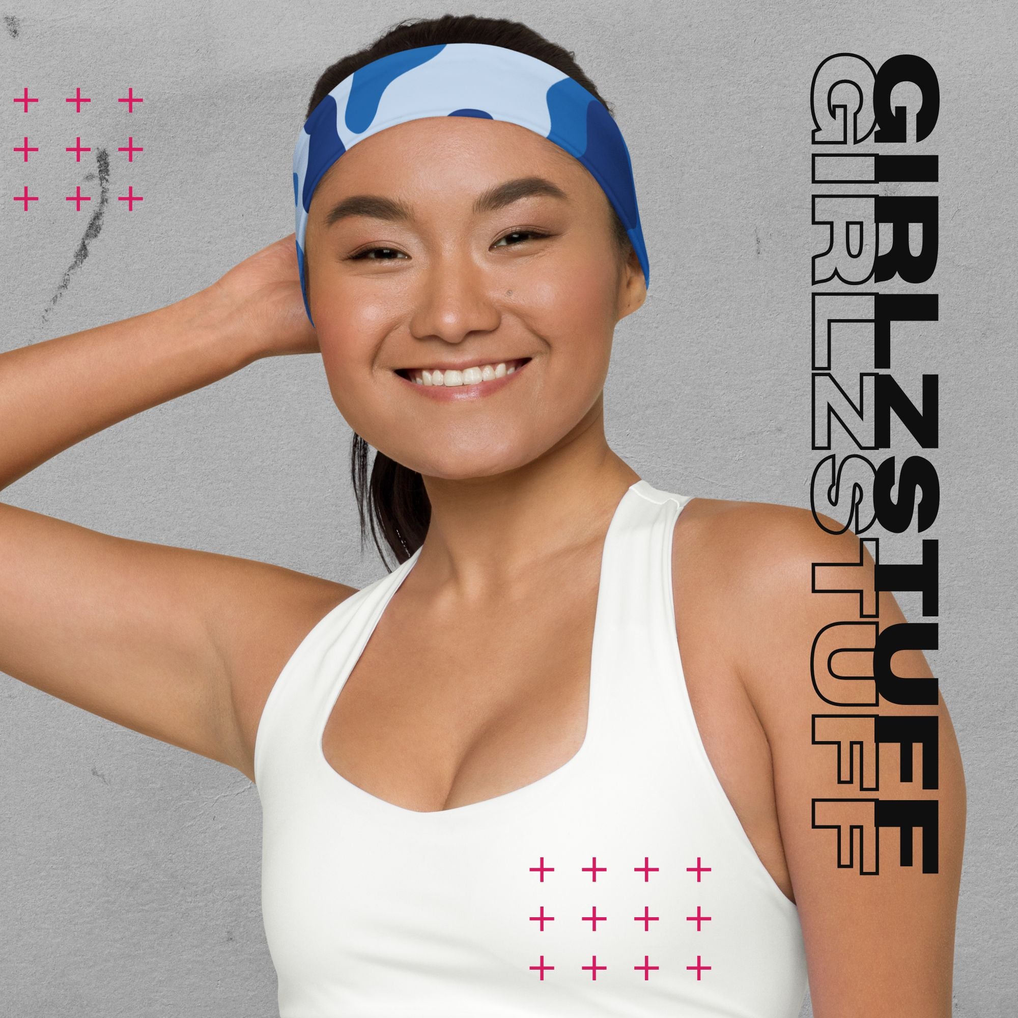 Camo Blue Stirnband – Für Training, Vibes & Friday Night Style