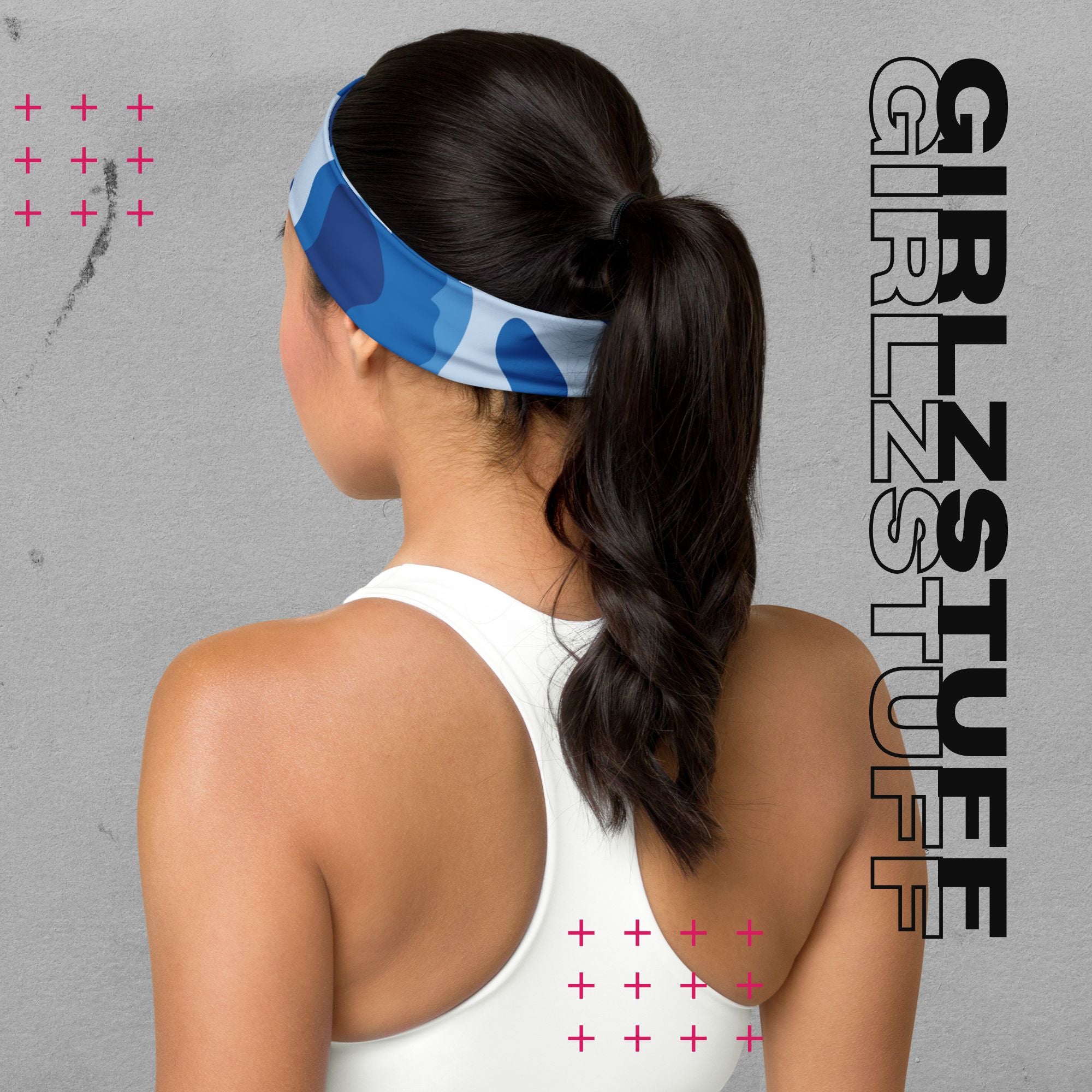 Camo Blue Stirnband – Für Training, Vibes & Friday Night Style