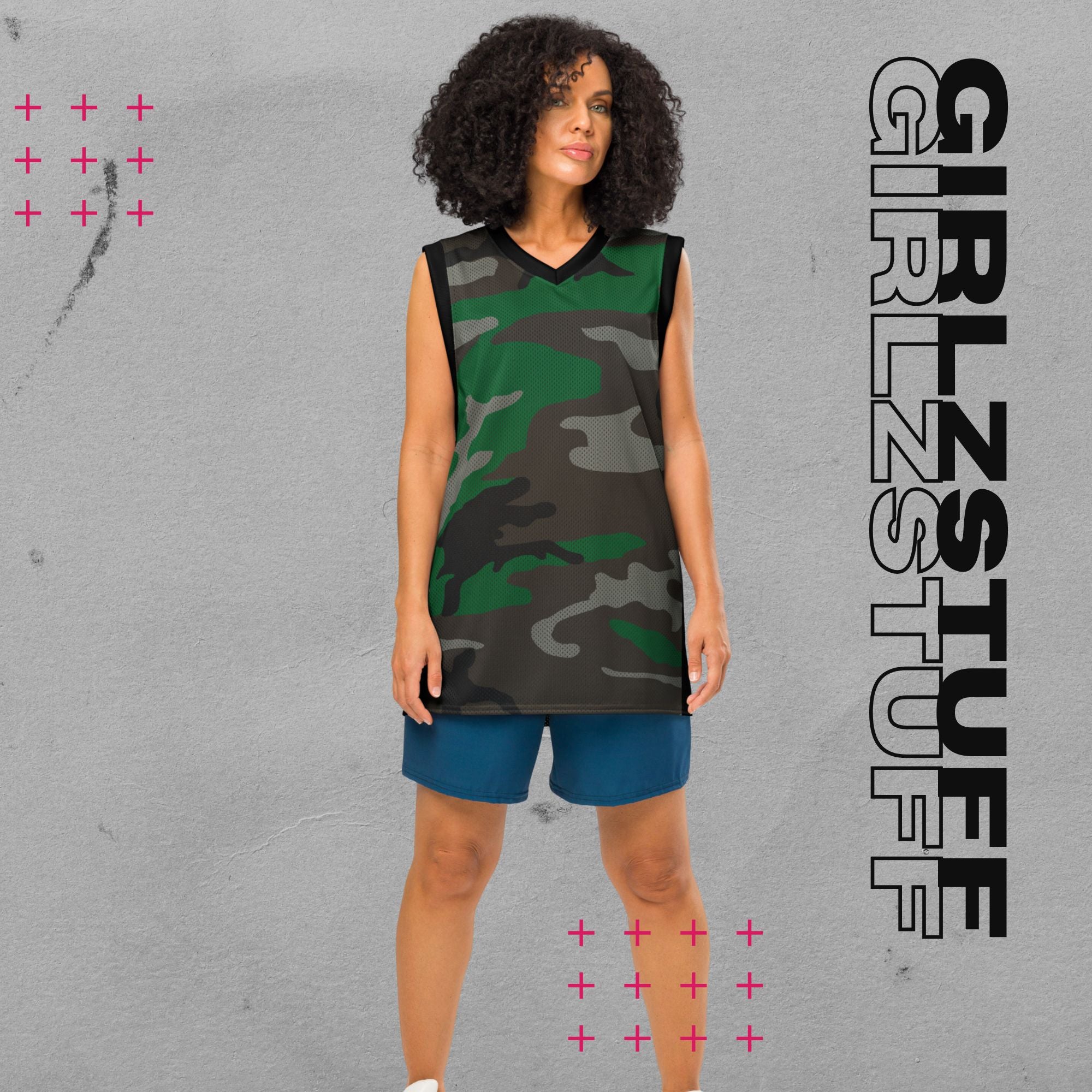 Camo Green Basketball Jersey – Für Platz, Street & Girlz mit Haltung