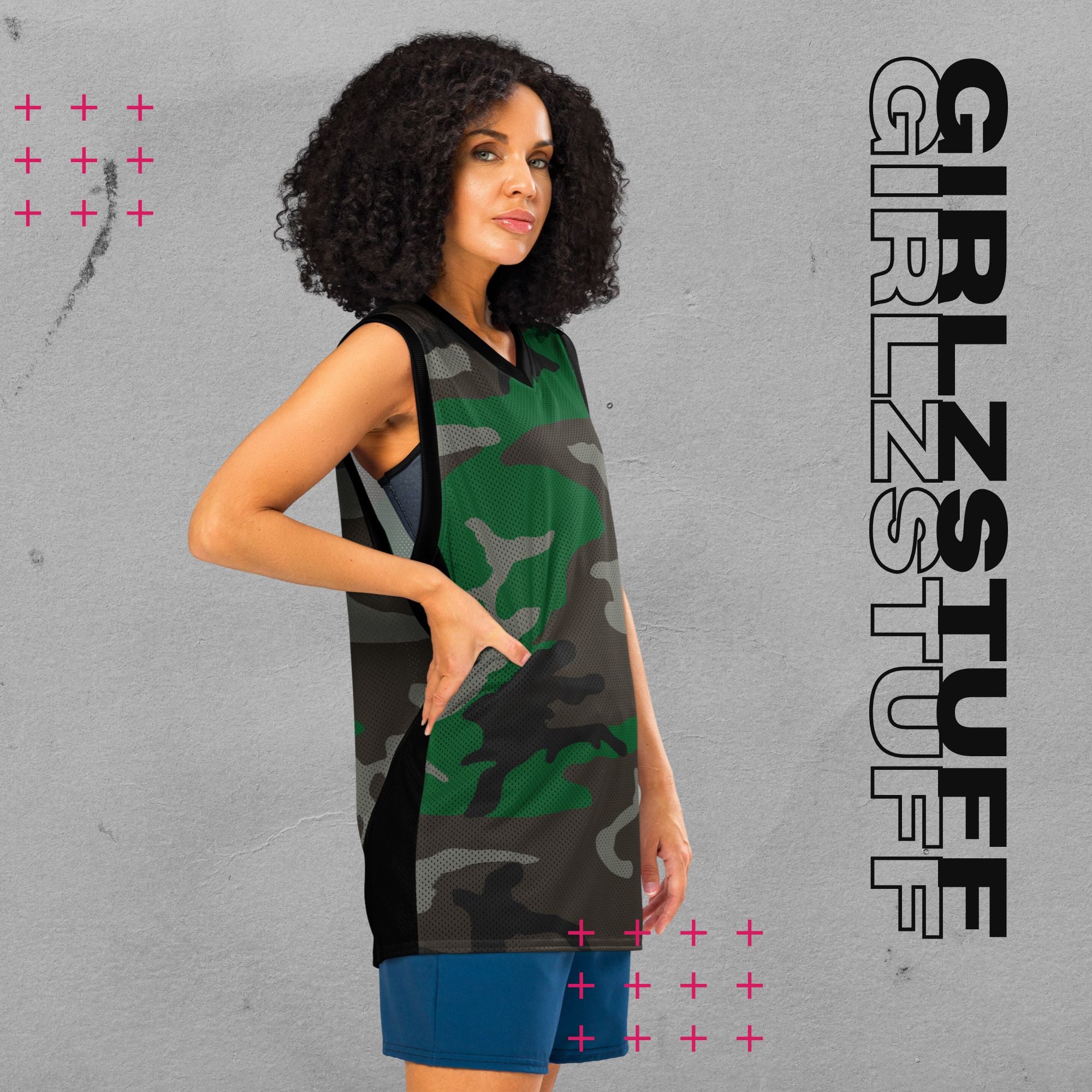 Camo Green Basketball Jersey – Für Platz, Street & Girlz mit Haltung