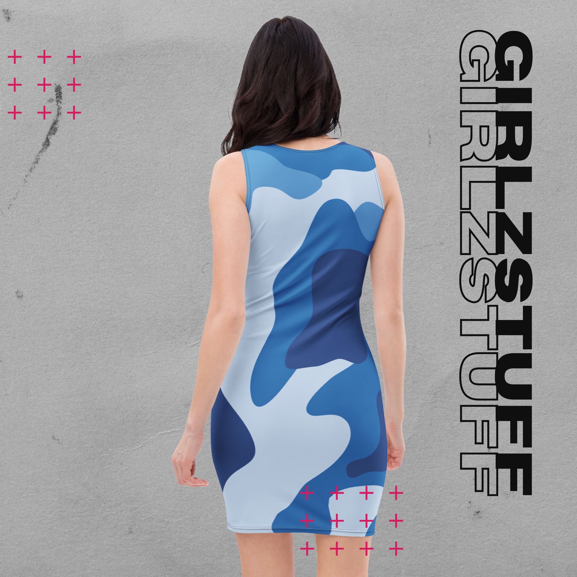 Camouflage Bodycon Mini Kleid – Figurbetont, Stylish & Komfortabel