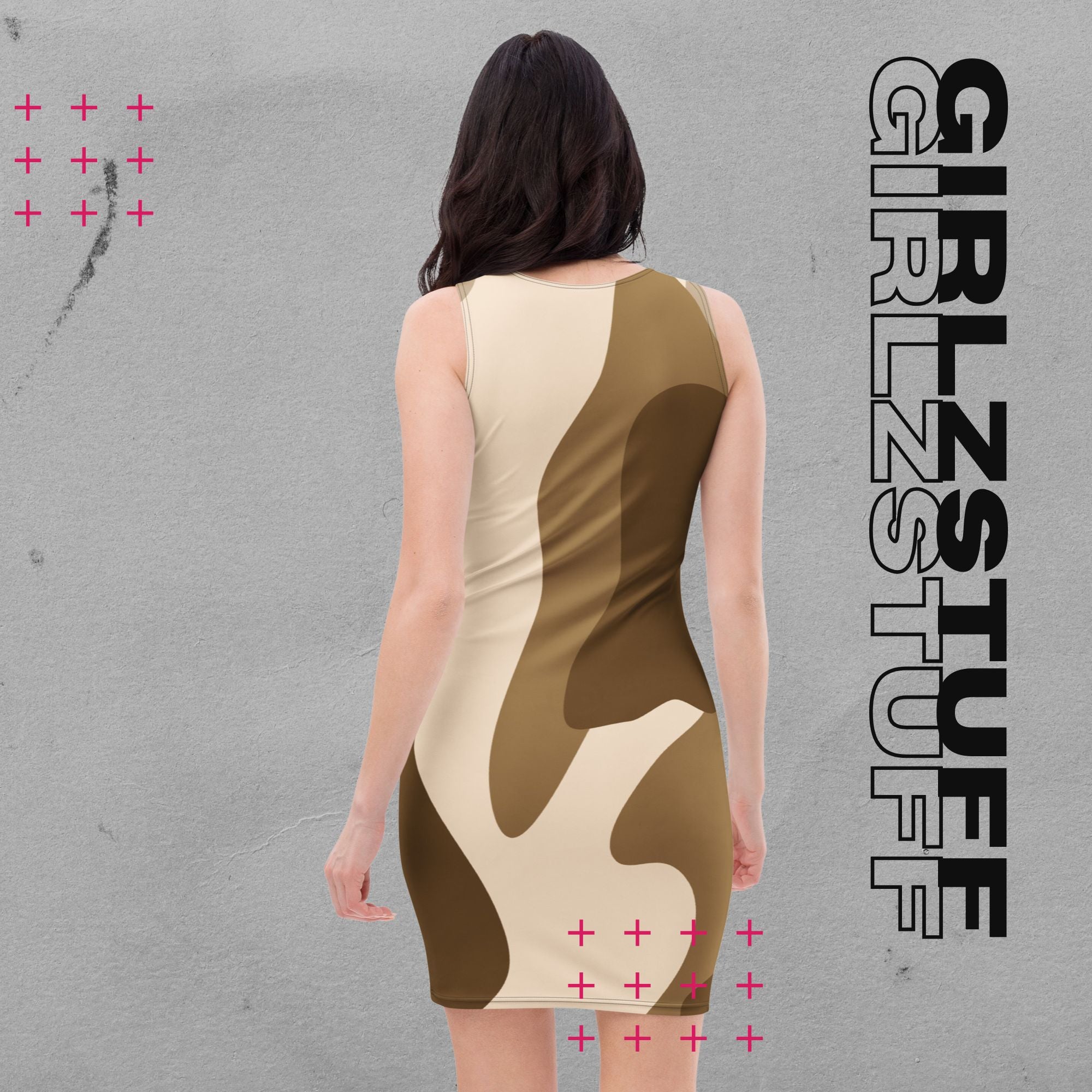 Camouflage Bodycon Mini Kleid – Figurbetont, Stylish & Komfortabel