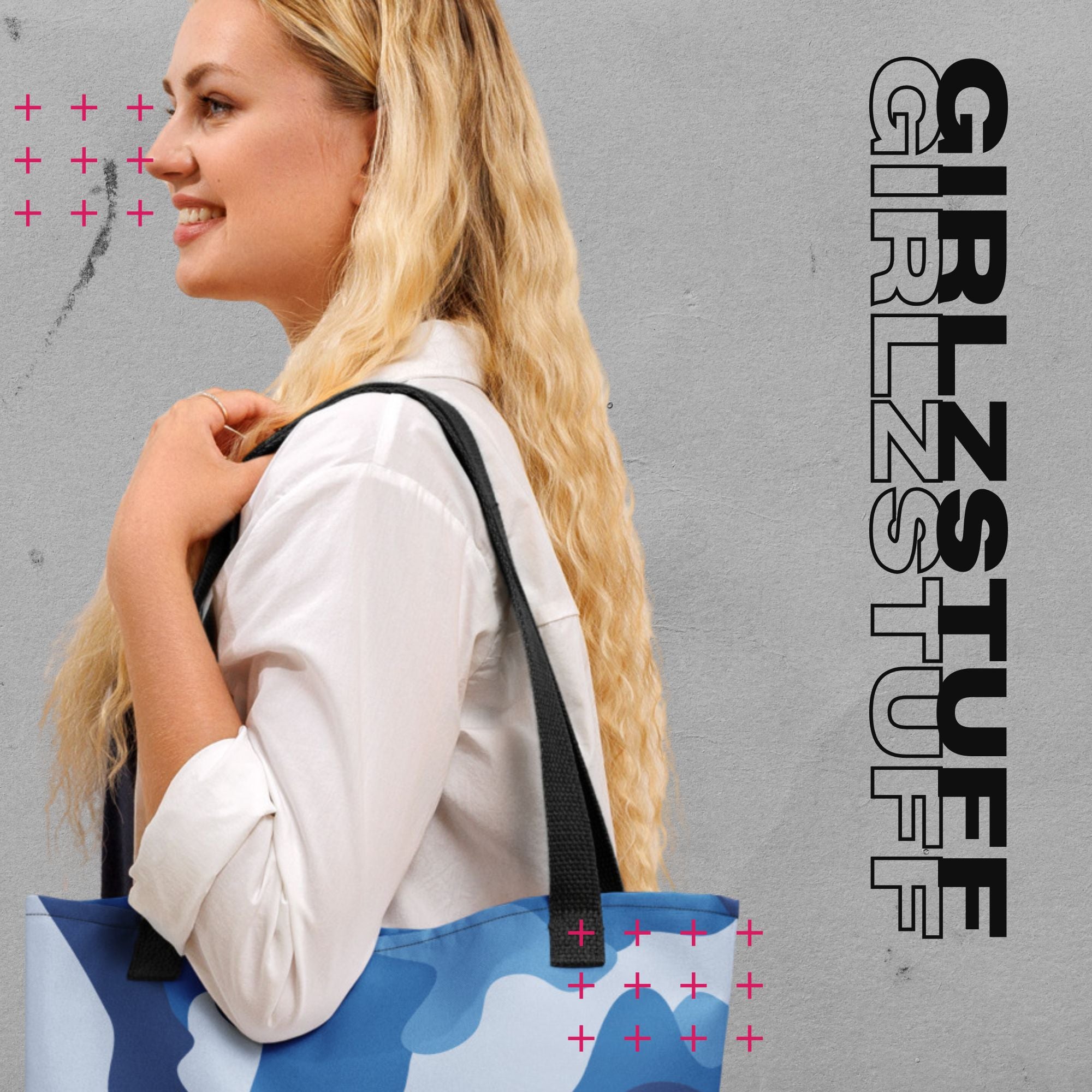 Camo Blue Tote Bag – Für alles, was du mit dir trägst